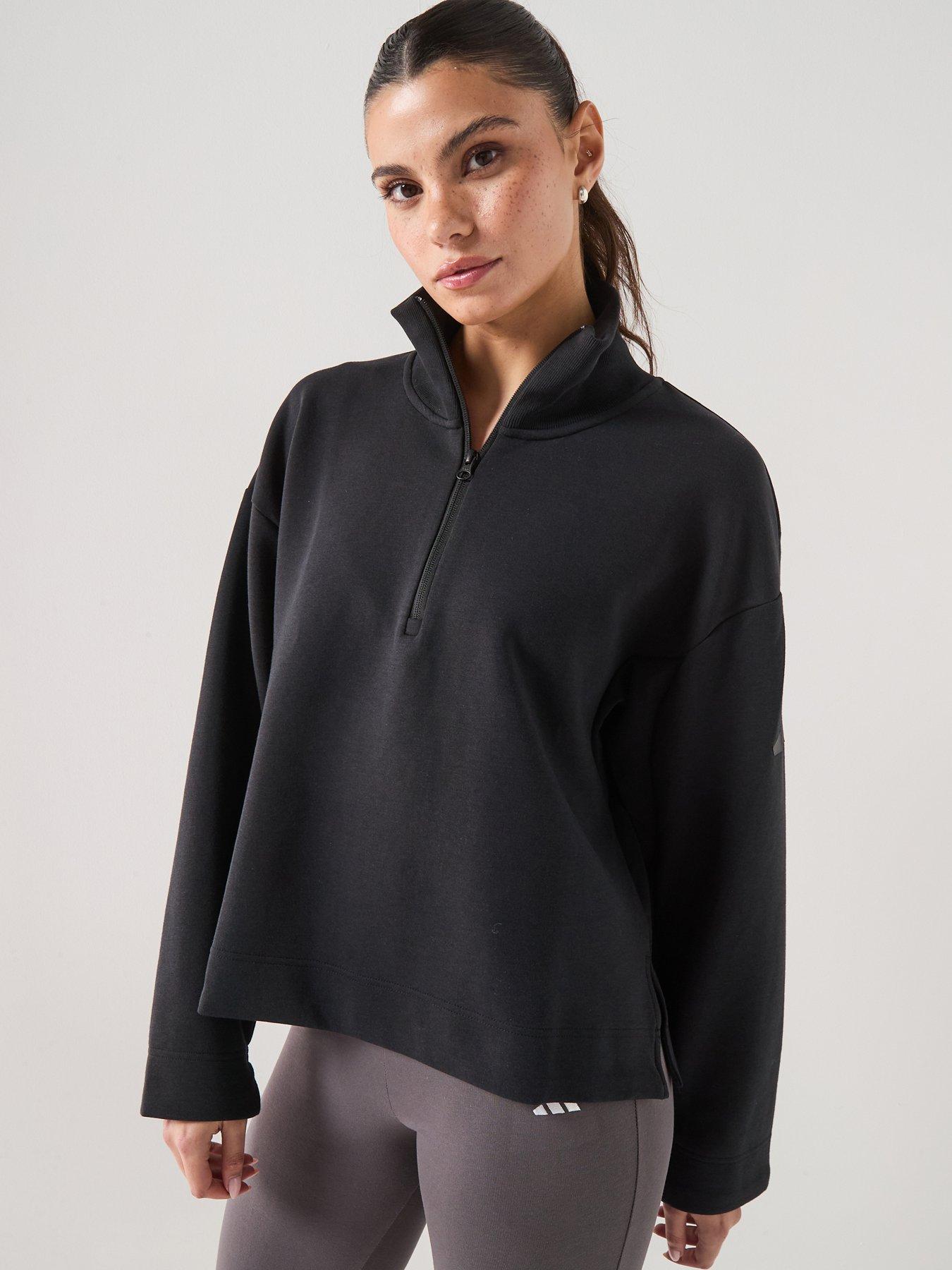 adidas Sportswear Women's All Szn Soft Lux Quarter Zip - Black