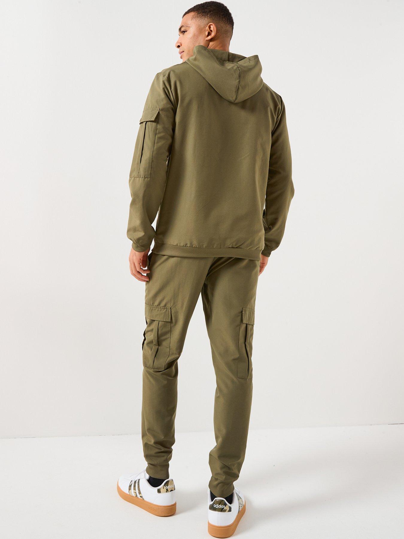 adidas-sportswear-mens-cargo-tracksuit-greenstillFront