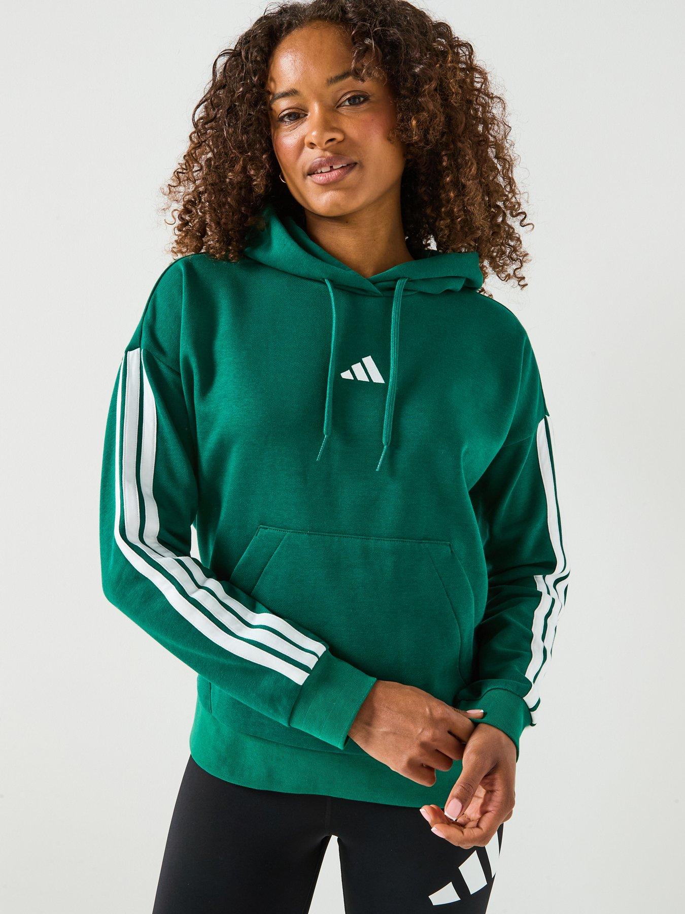 adidas Sportswear Women's Essentials 3-stripes Fleece Hoodie - Green