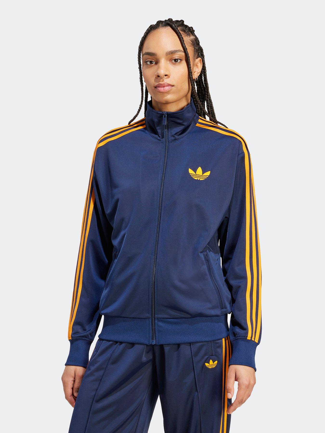 adidas Originals Women's Adicolor Classic Firebird Loose Track Top - Blue