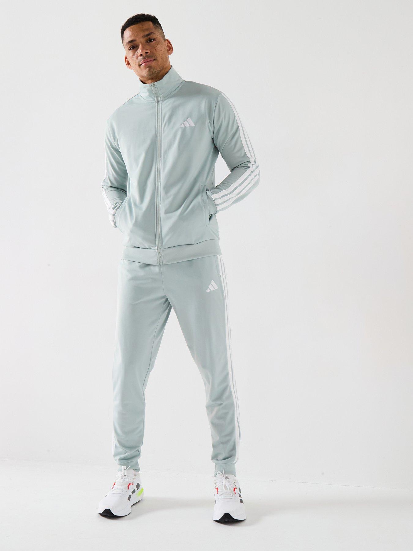 adidas Sportswear Men's 3 Stripes Tracksuit - Grey