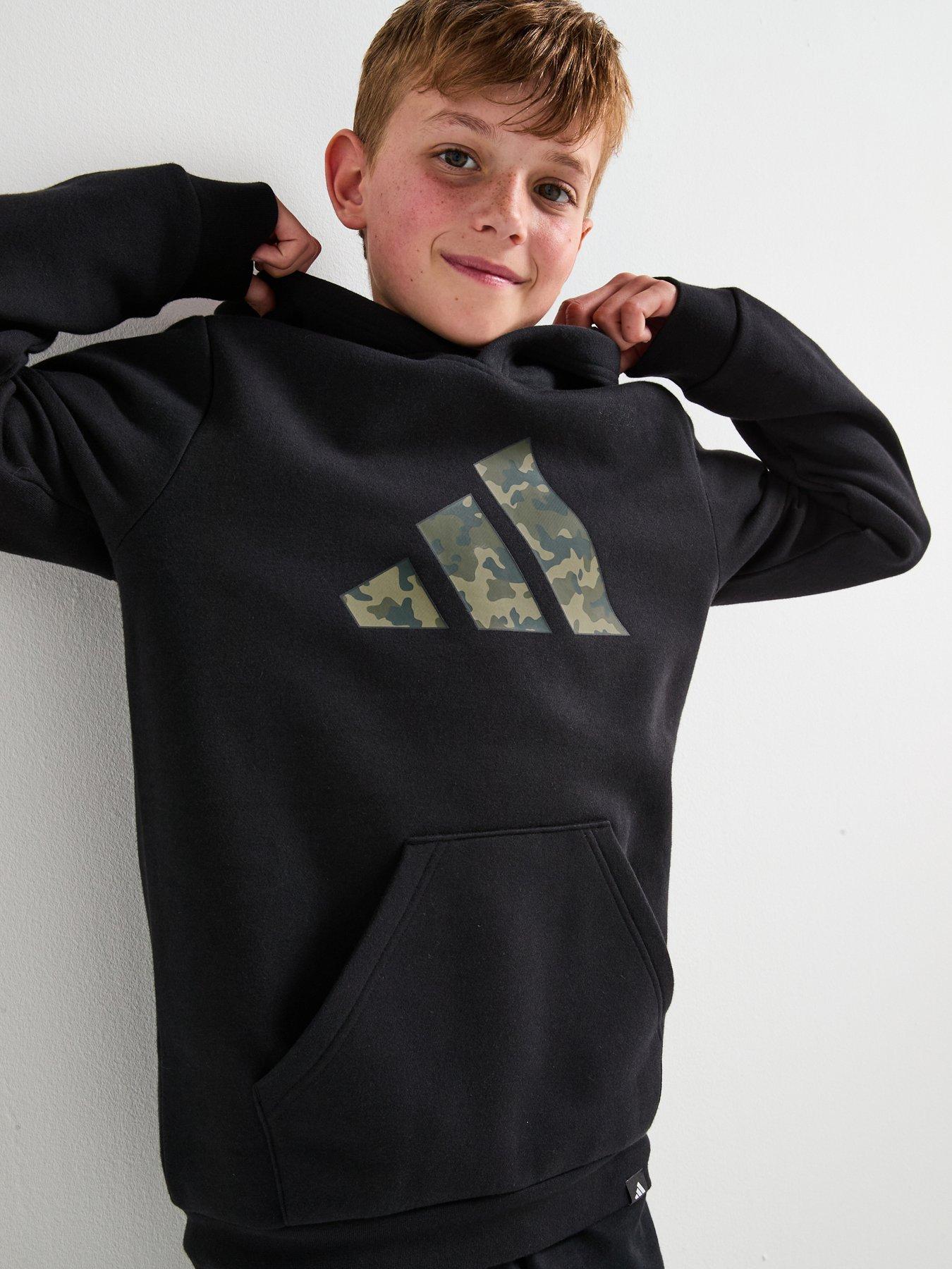 adidas-sportswear-junior-unisex-logo-hoodie-black