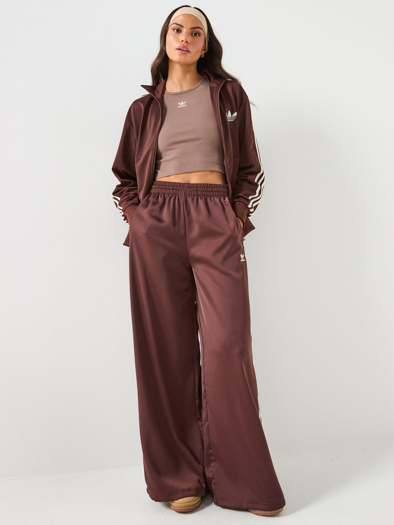 Image 3 of 6 of adidas Originals Womens Firebird Tracksuit Top - Brown