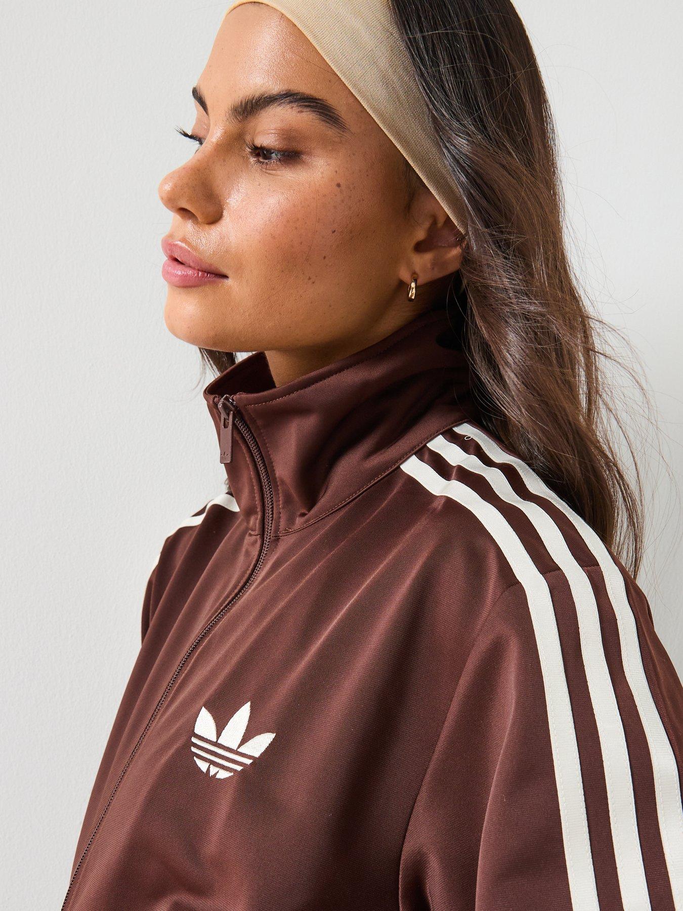Image 4 of 6 of adidas Originals Womens Firebird Tracksuit Top - Brown