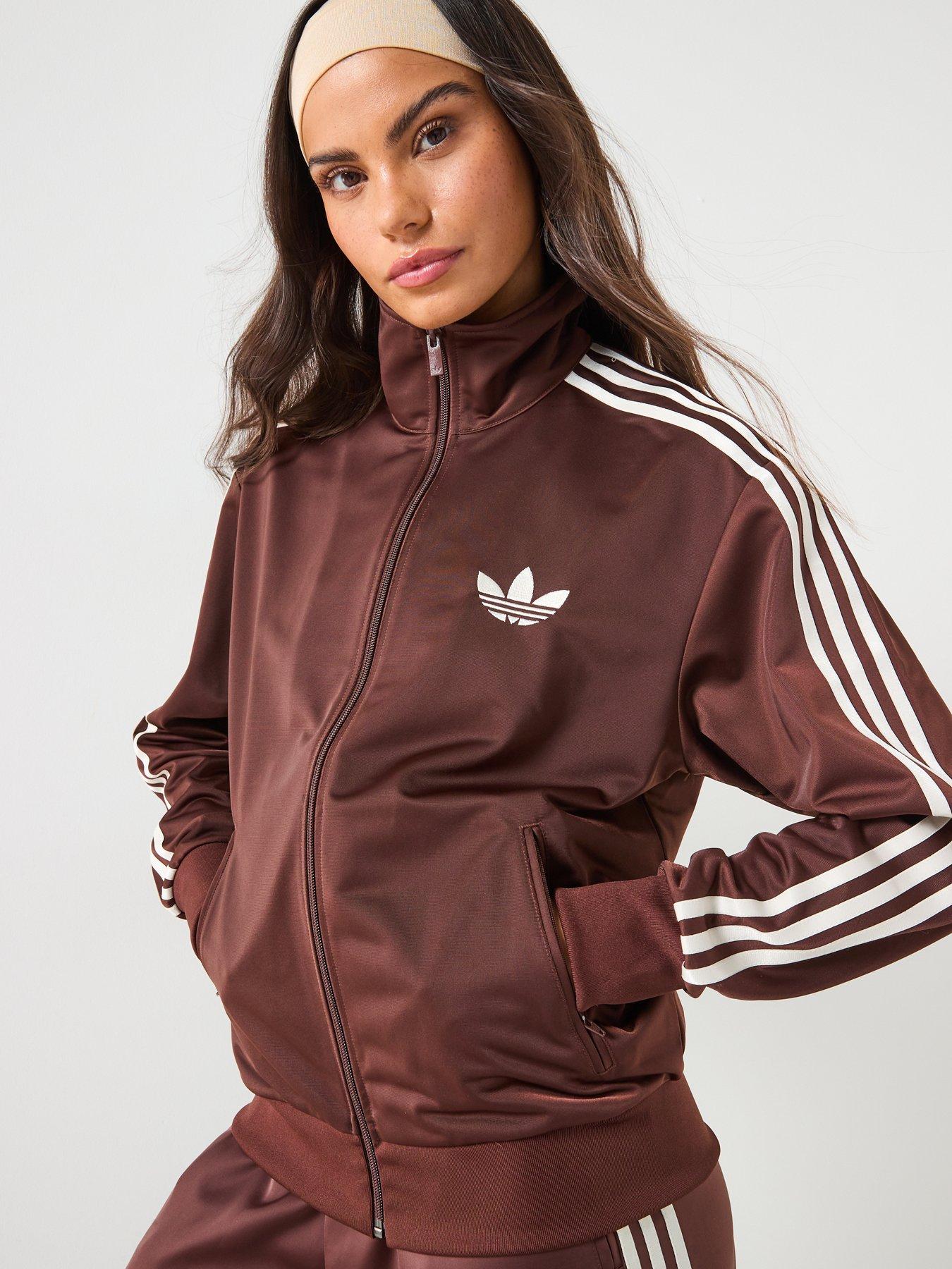 Image 5 of 6 of adidas Originals Womens Firebird Tracksuit Top - Brown