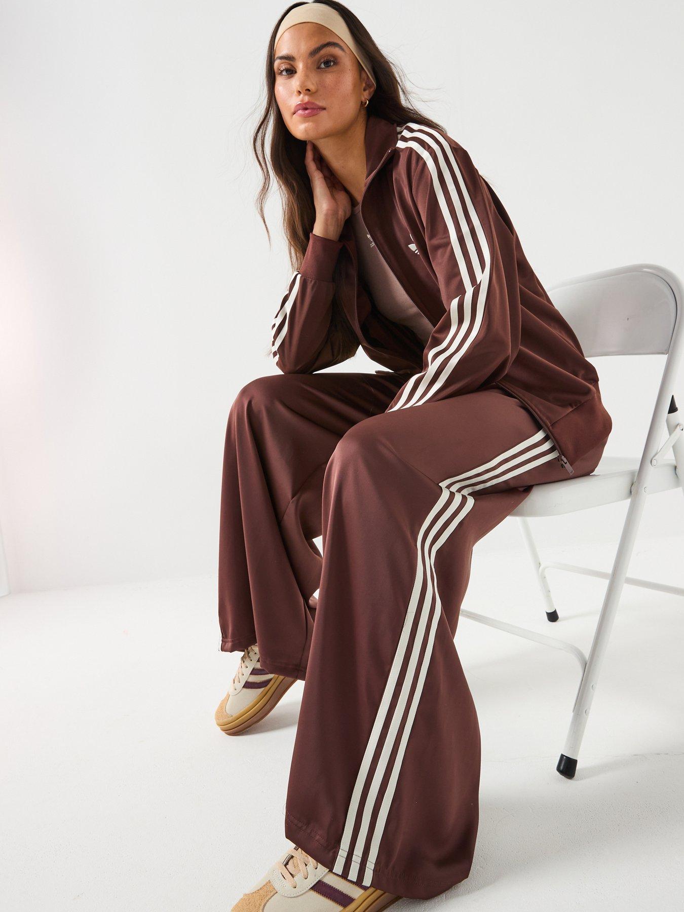 Image 6 of 6 of adidas Originals Womens Firebird Tracksuit Top - Brown