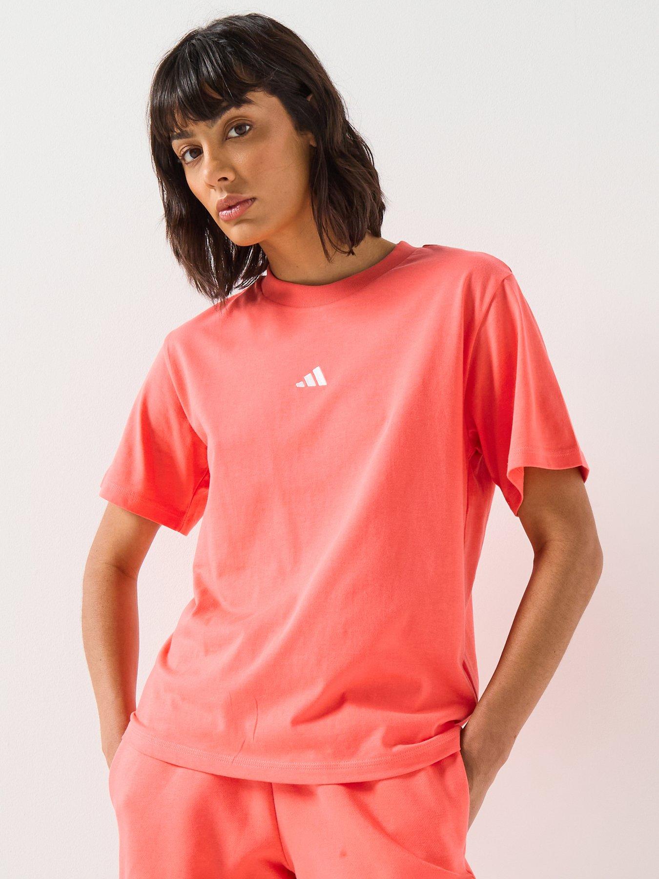adidas Sportswear Women's Essentials Small Logo Cotton T-shirt - Pink