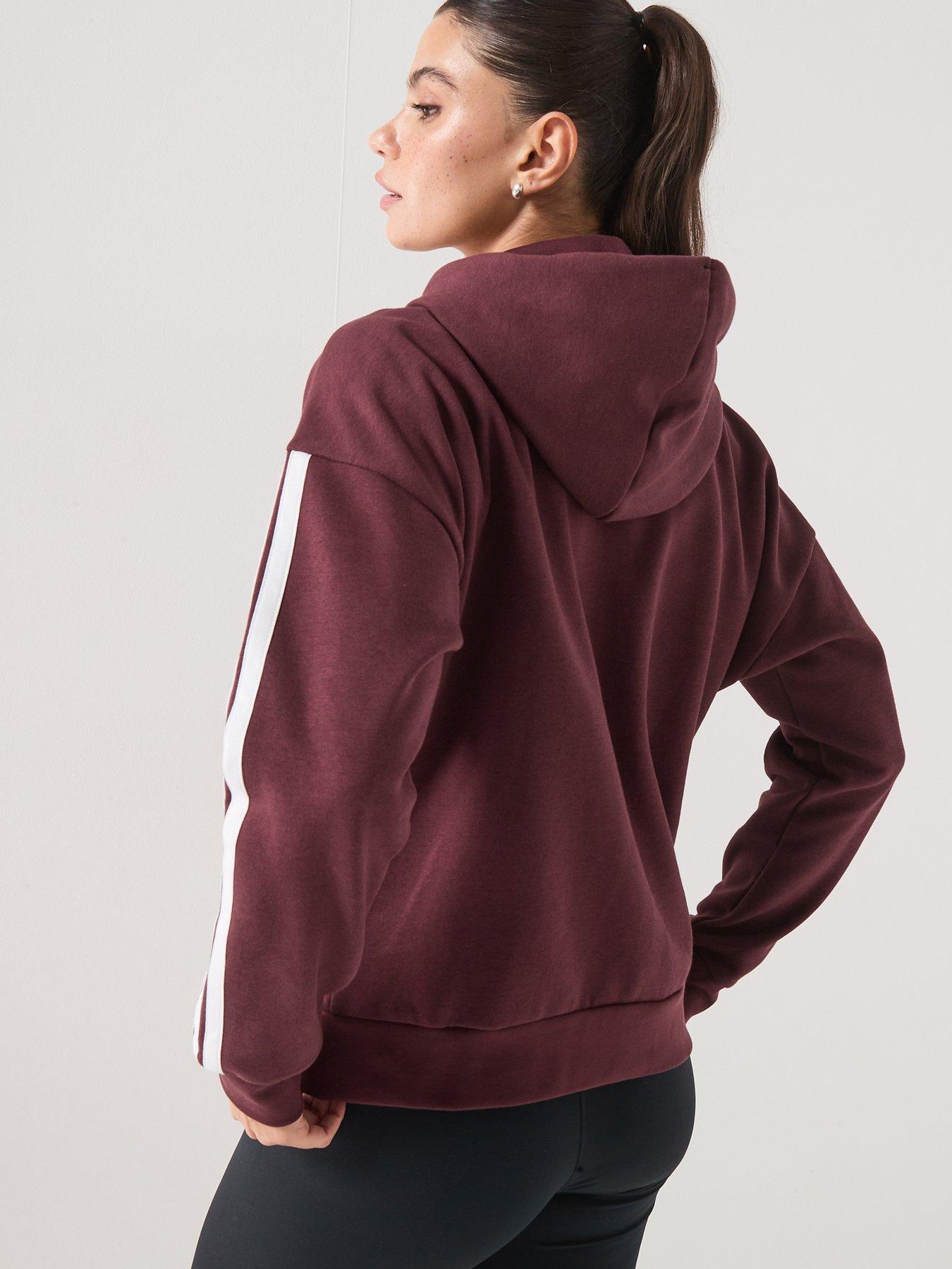 adidas-sportswear-womens-essentials-hooded-tracksuitnbsp-topnbsp--aurora-rubystillFront