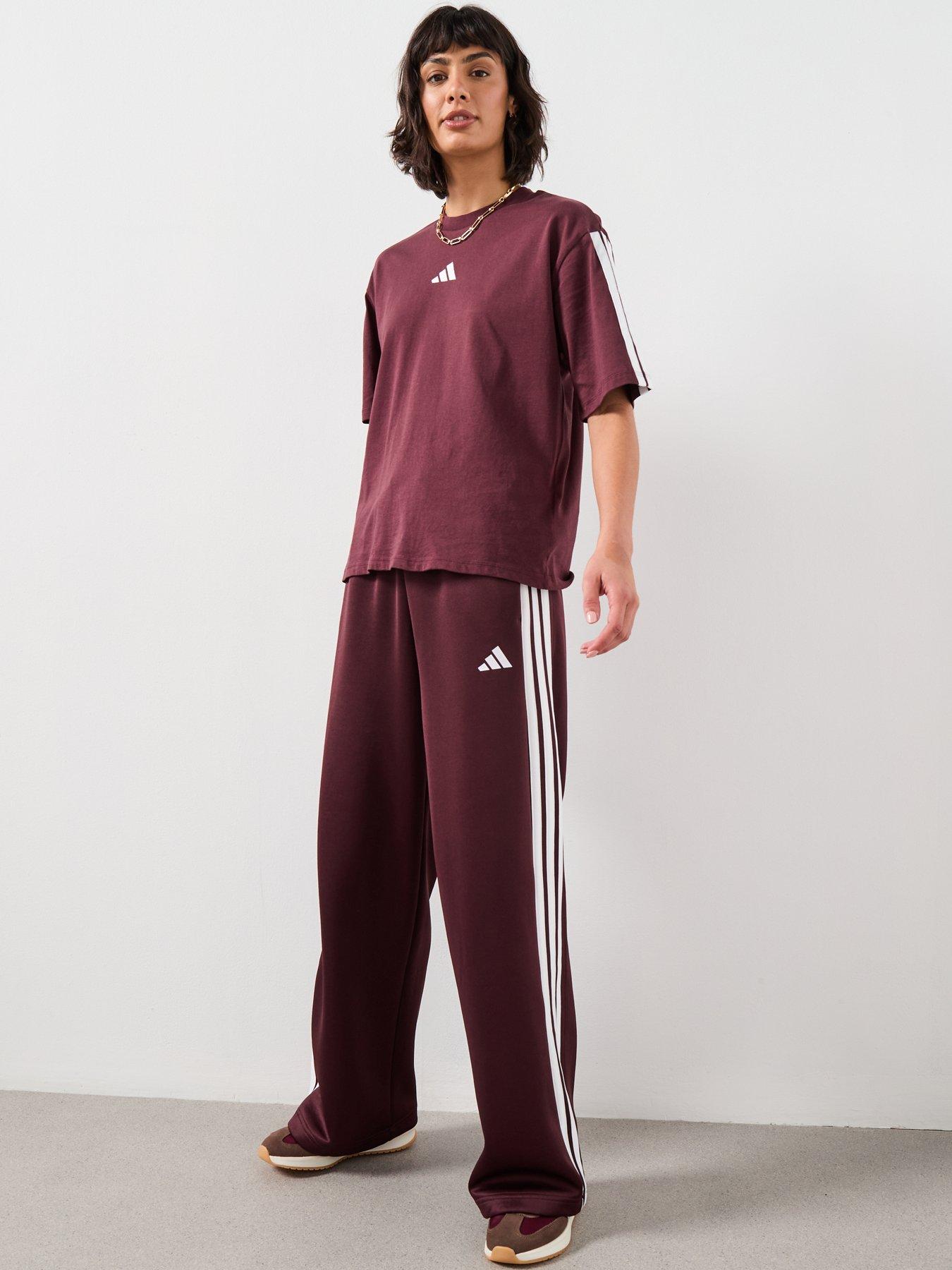 Image 6 of 6 of adidas Sportswear Women's Stadium Tracksuit Pants- Aurora Ruby - Red