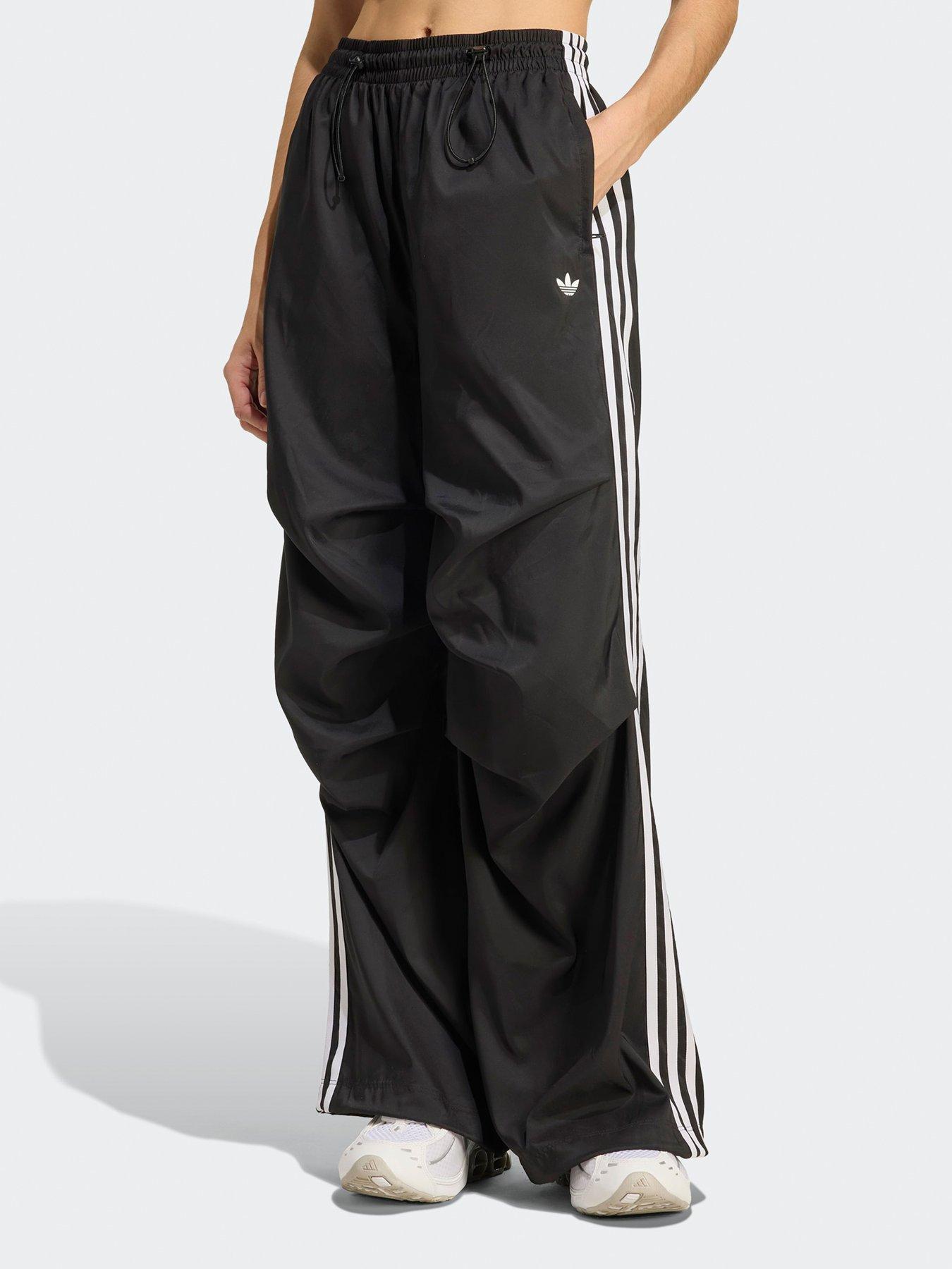 adidas Originals Womens Teamgeist Ruffle Track Pant - Black
