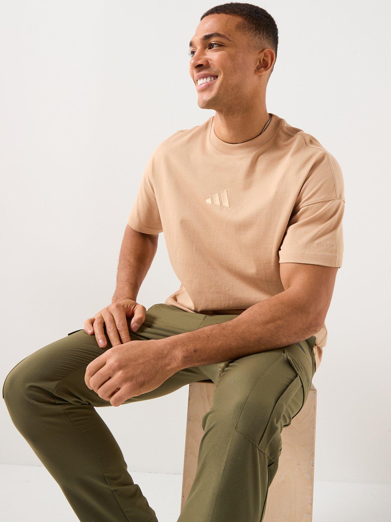 adidas-sportswear-mens-all-szn-t-shirt-brownoutfit