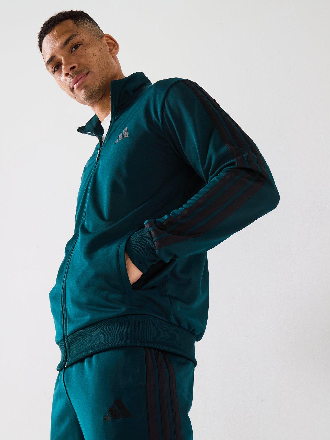 Image 6 of 6 of adidas Sportswear Men's Sportswear 3-stripes Tricot Tracksuit - Green