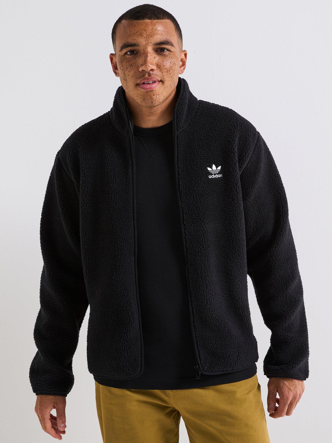 adidas Originals Men's Trefoil Essentials Jacket - Black
