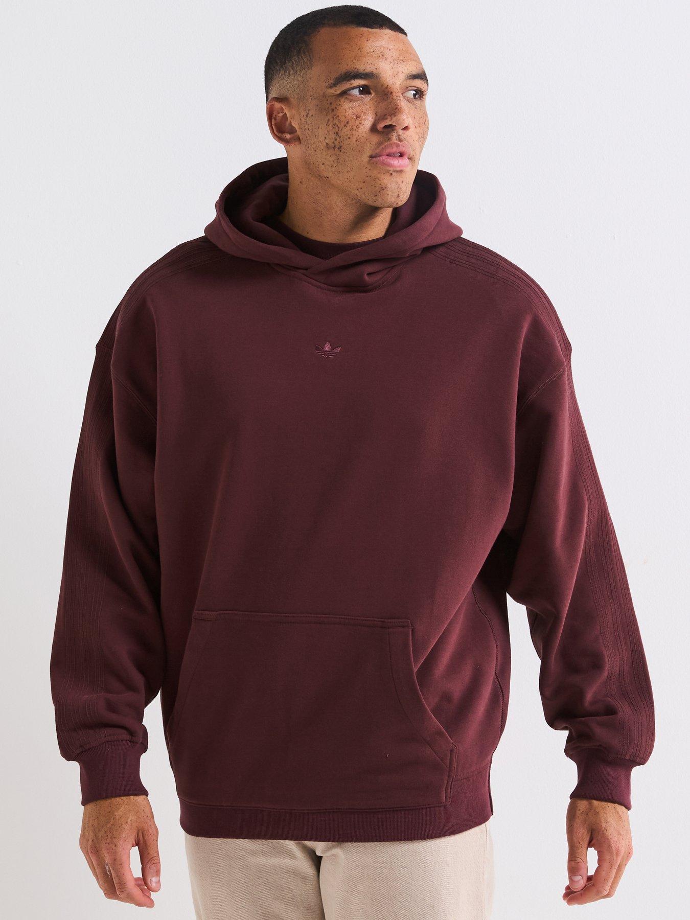 adidas-originals-mens-premium-essentials-hoodie-redfront