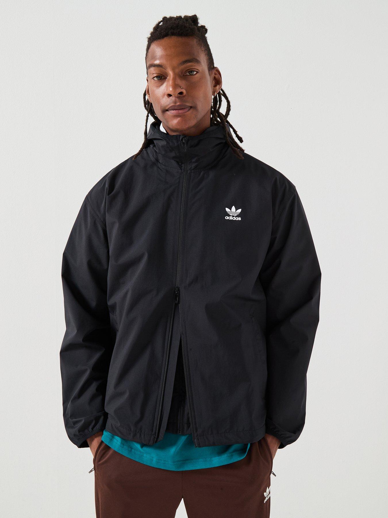 adidas Originals Men's Trefoil Essentials Woven Jacket - Black