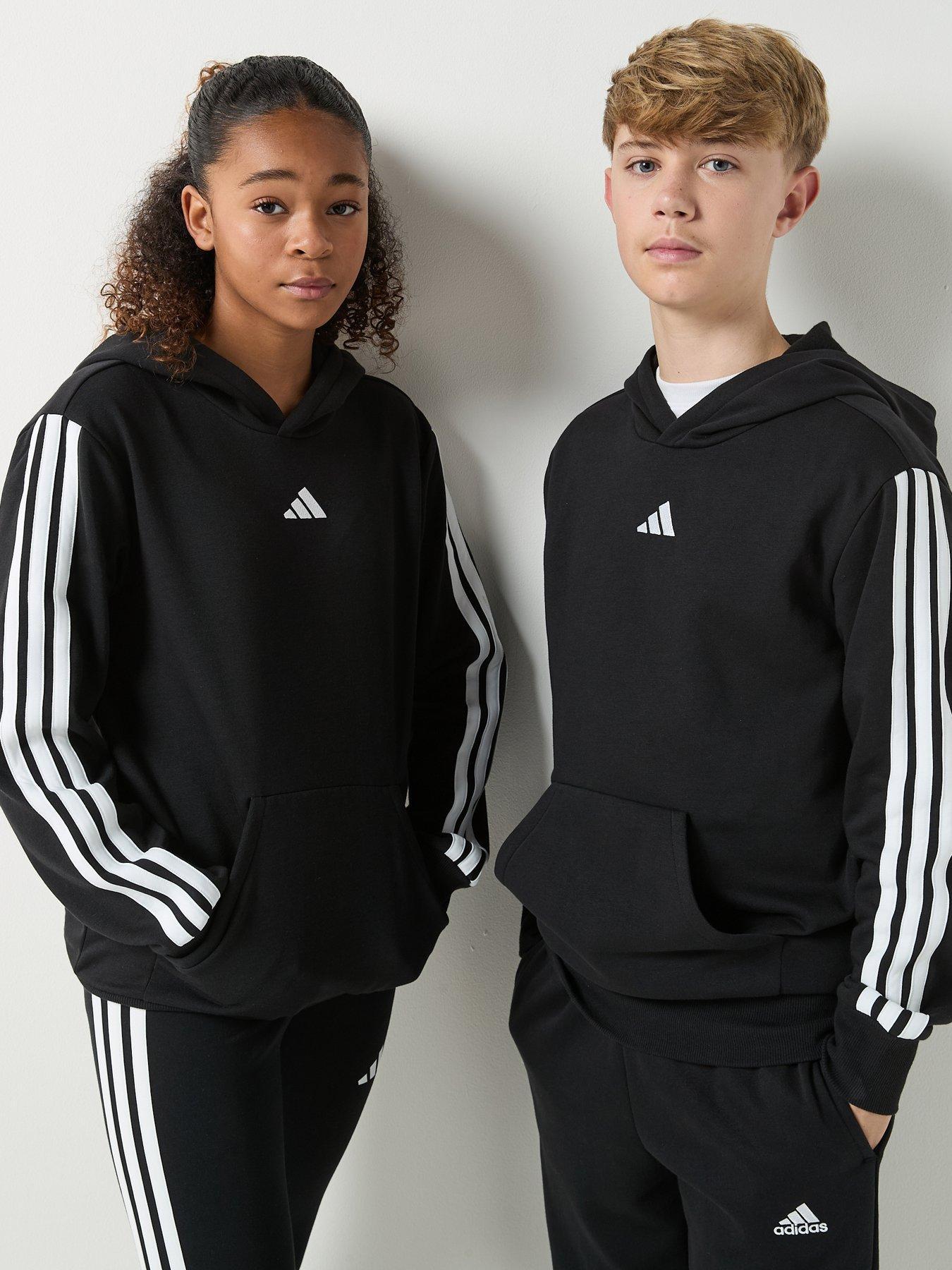 adidas-sportswear-junior-unisex-essentials-three-stripe-hoodie--black