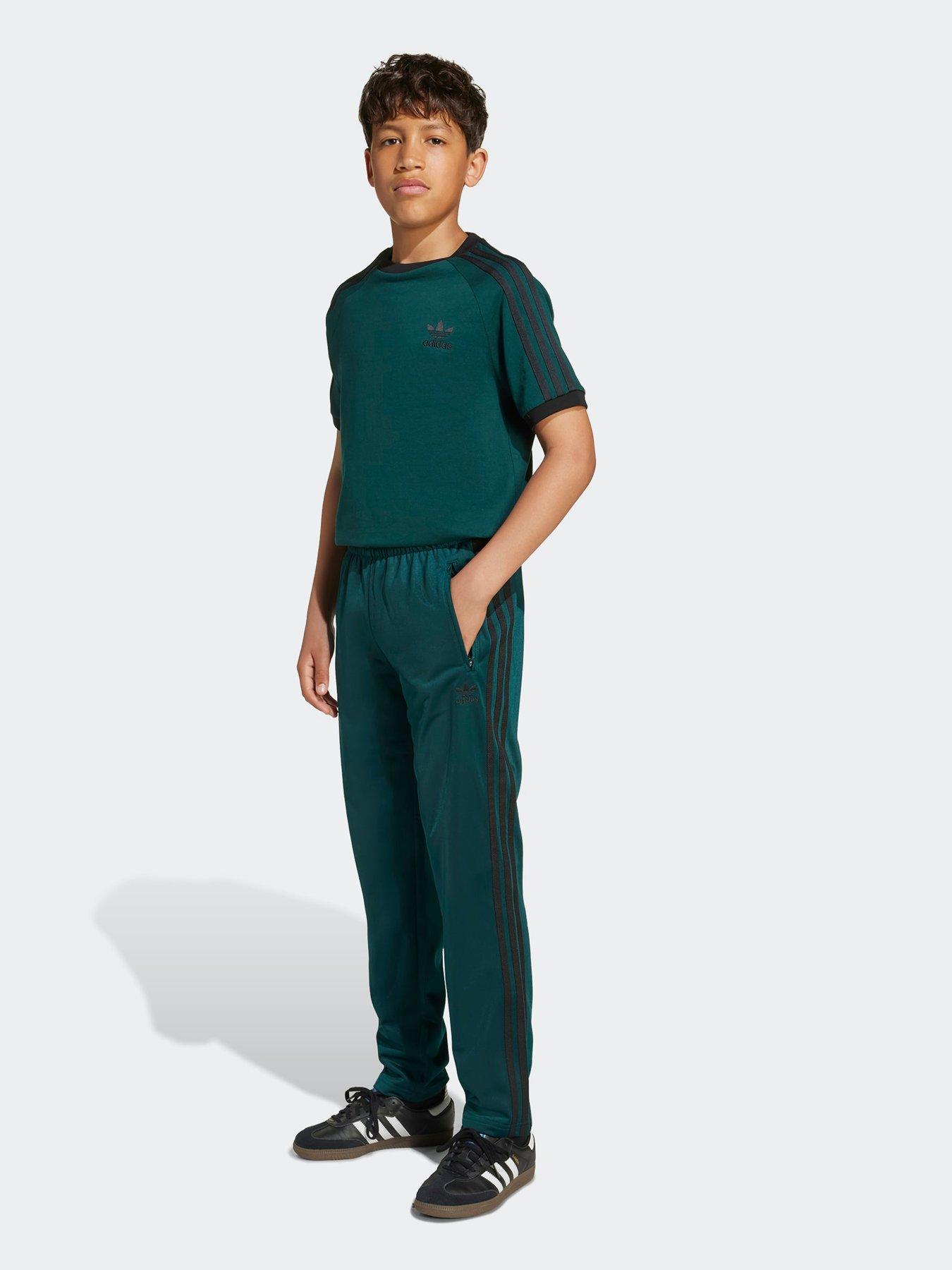 Image 3 of 5 of adidas Originals Junior Unisex Adicolor Firebird Tracksuit Bottoms - Green