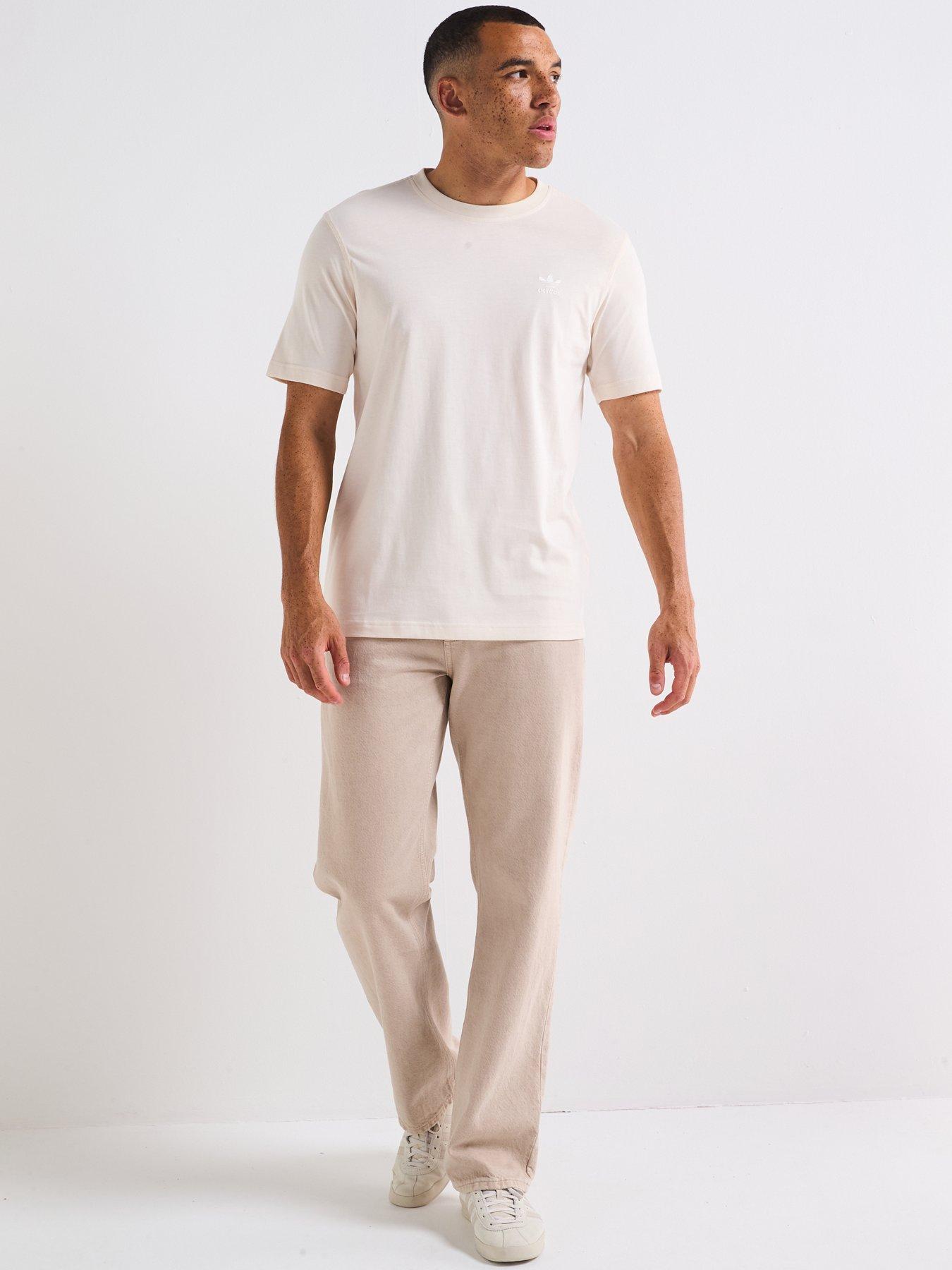 Image 3 of 6 of adidas Originals Men's Trefoil Essentials T-Shirt - White