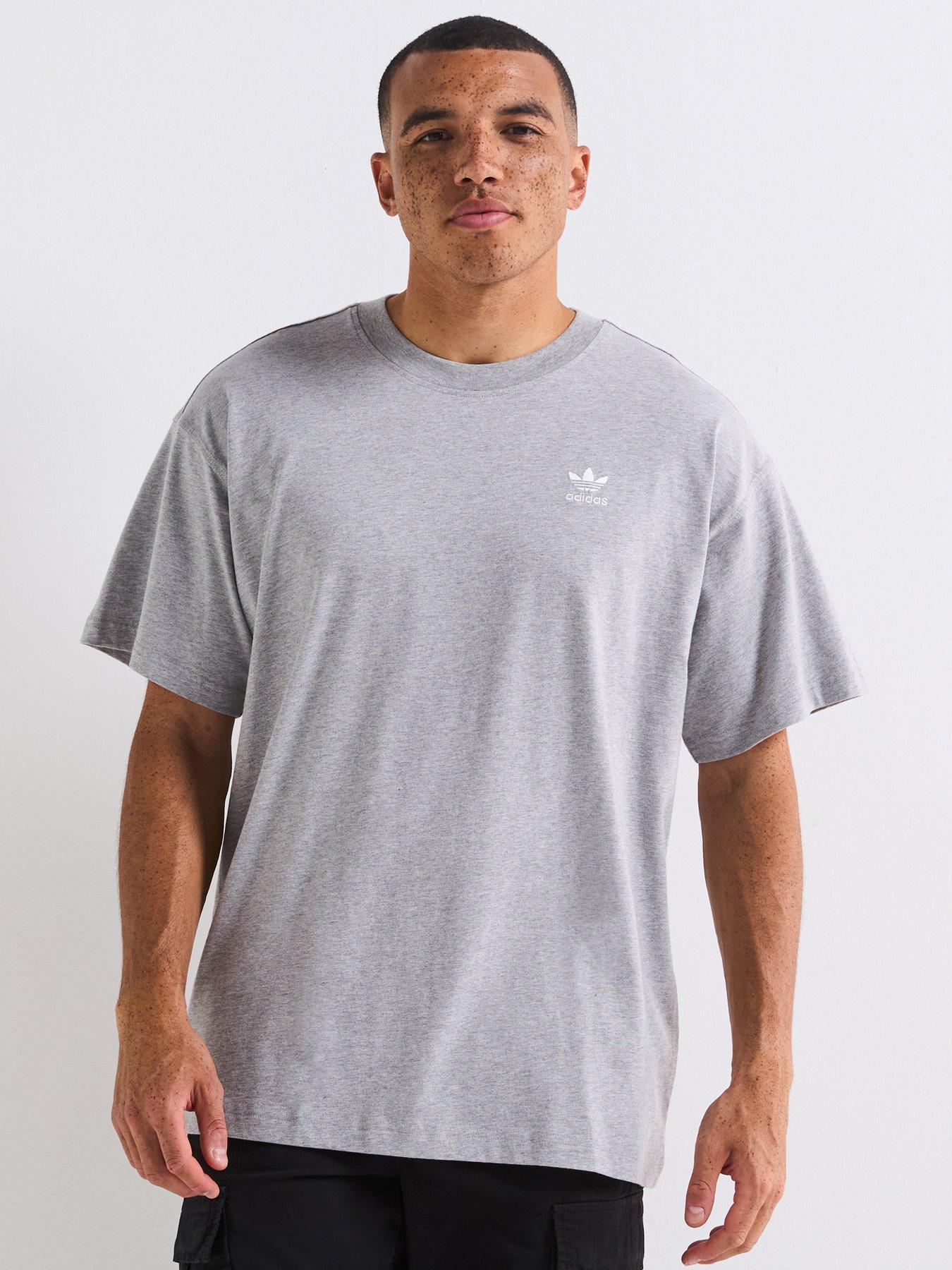 Image 1 of 5 of adidas Originals Men's Trefoil Essentials Oversized T-Shirt - Grey