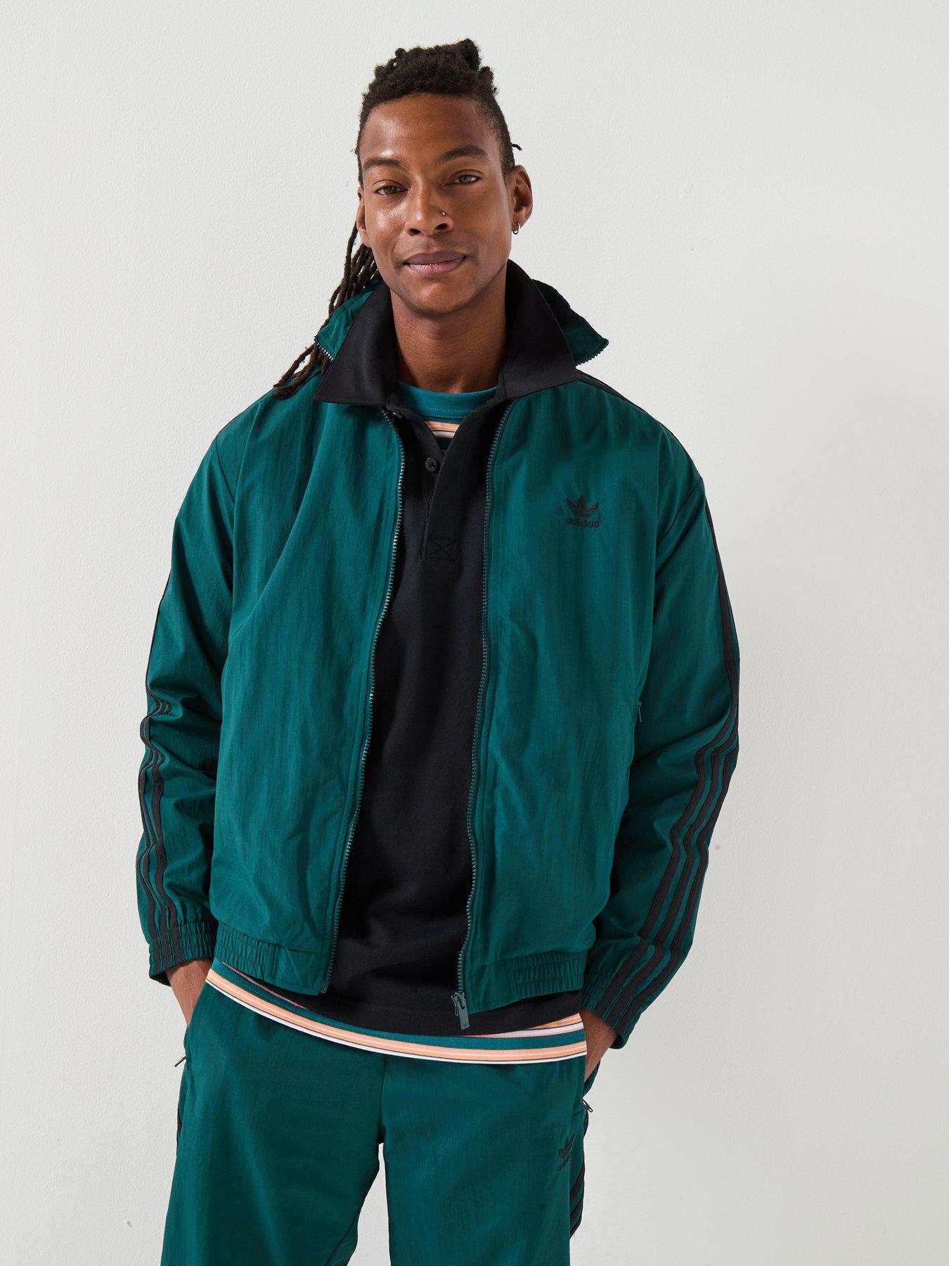 adidas Originals Men's Firebird Adicolor Woven Tracksuit Top - Green
