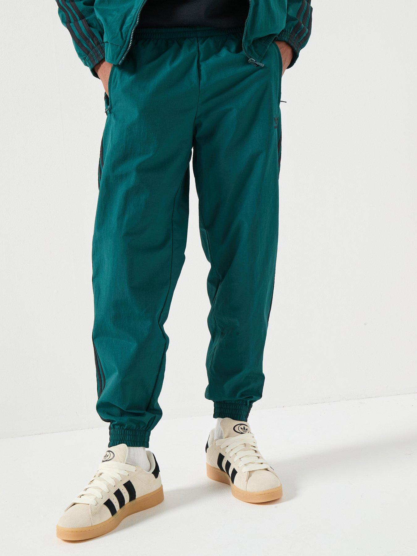 Image 1 of 6 of adidas Originals Men's Firebird Adicolor Woven Trackpants - Green