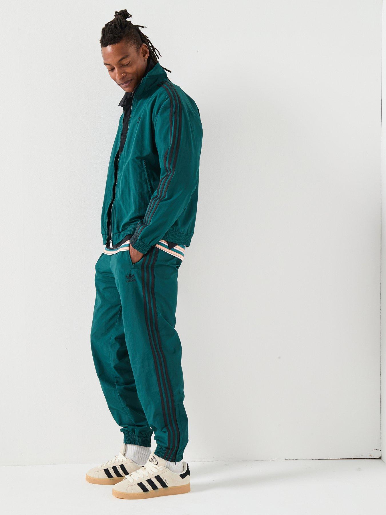 Image 3 of 6 of adidas Originals Men's Firebird Adicolor Woven Trackpants - Green
