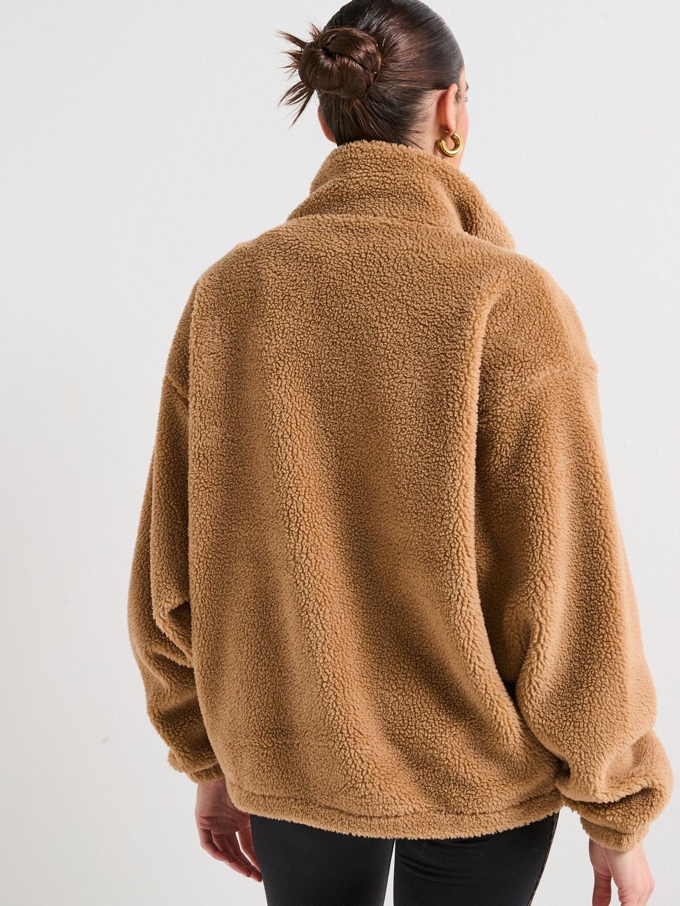 Image 2 of 6 of adidas Originals Women's Essential Teddy Jacket - Beige