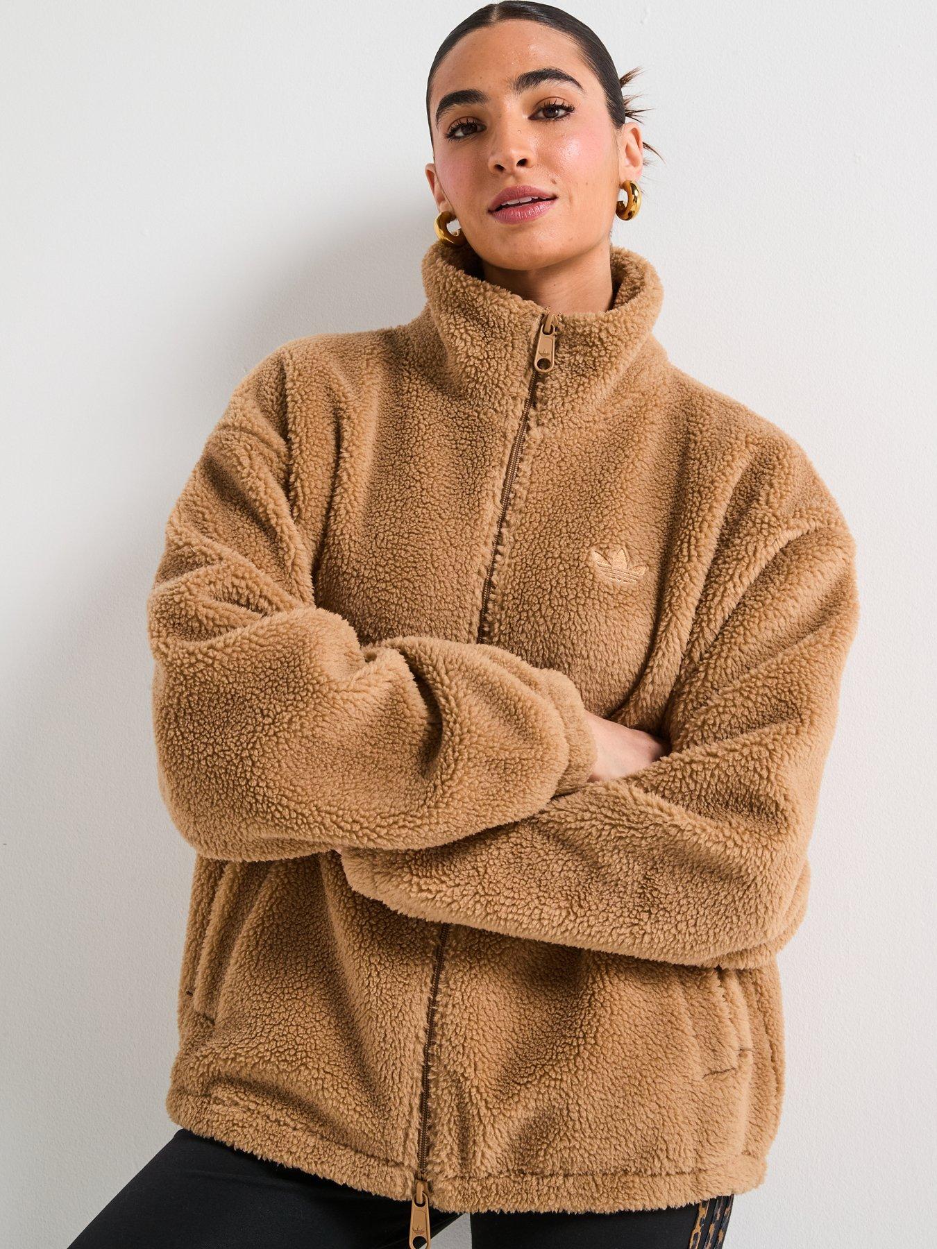 Image 6 of 6 of adidas Originals Women's Essential Teddy Jacket - Beige