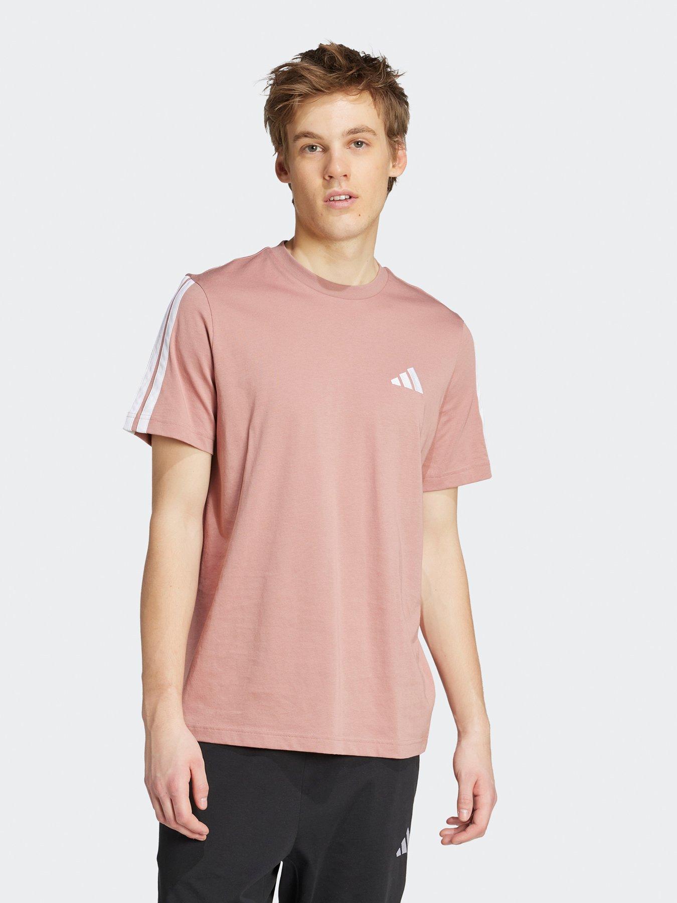 adidas Sportswear Men's 3-Stripes T-Shirt - Warm Clay Red