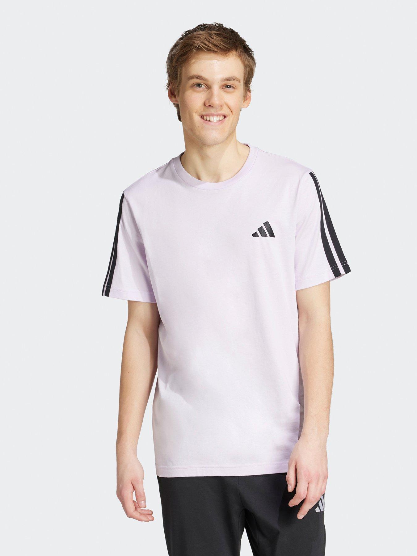 adidas Sportswear Men's 3-Stripes T-Shirt - Purple