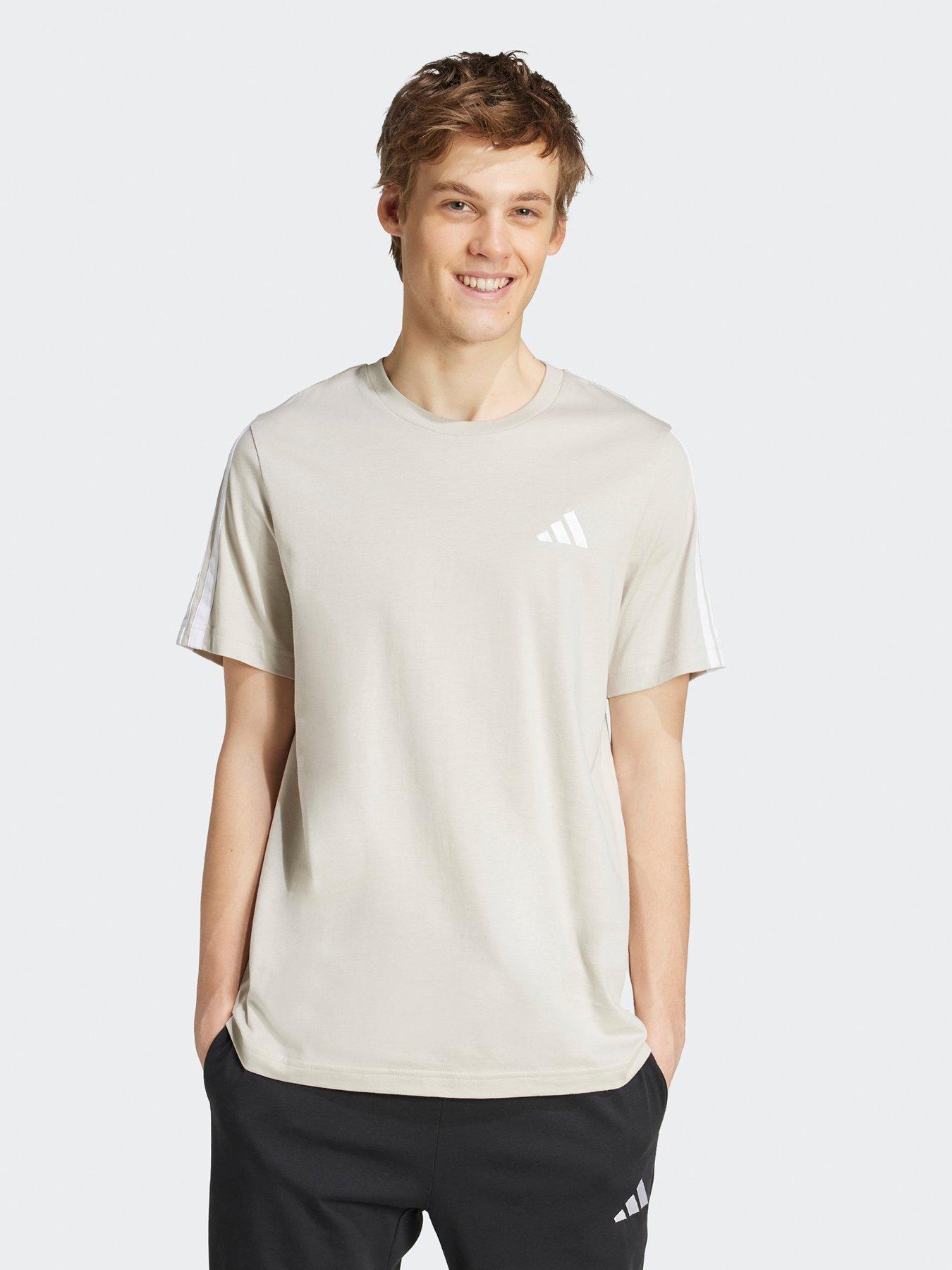 undefined Men's Adidas 3-stripes T-shirt - Grey