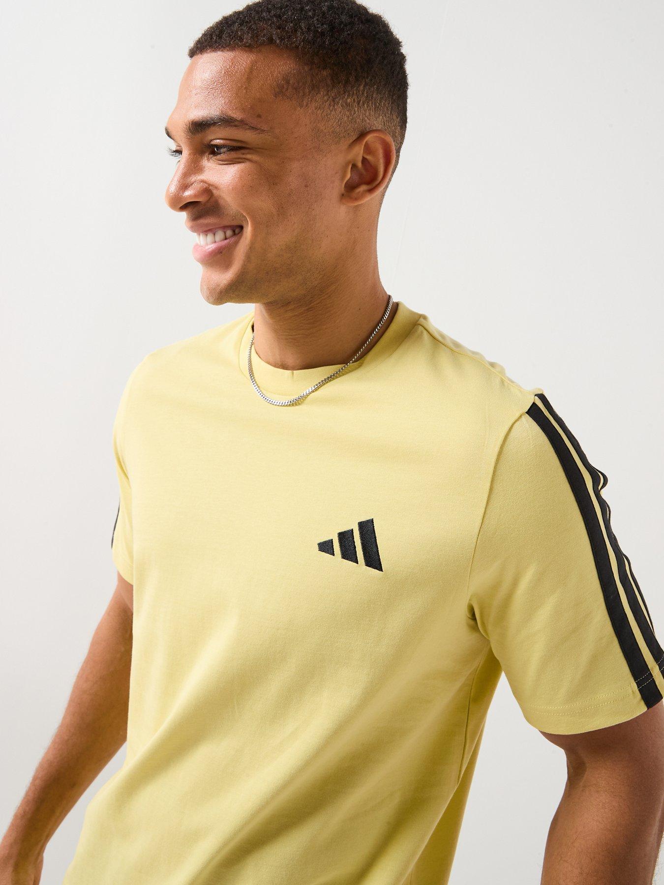 adidas-sportswear-mens-3-stripes-t-shirt-yellowdetail
