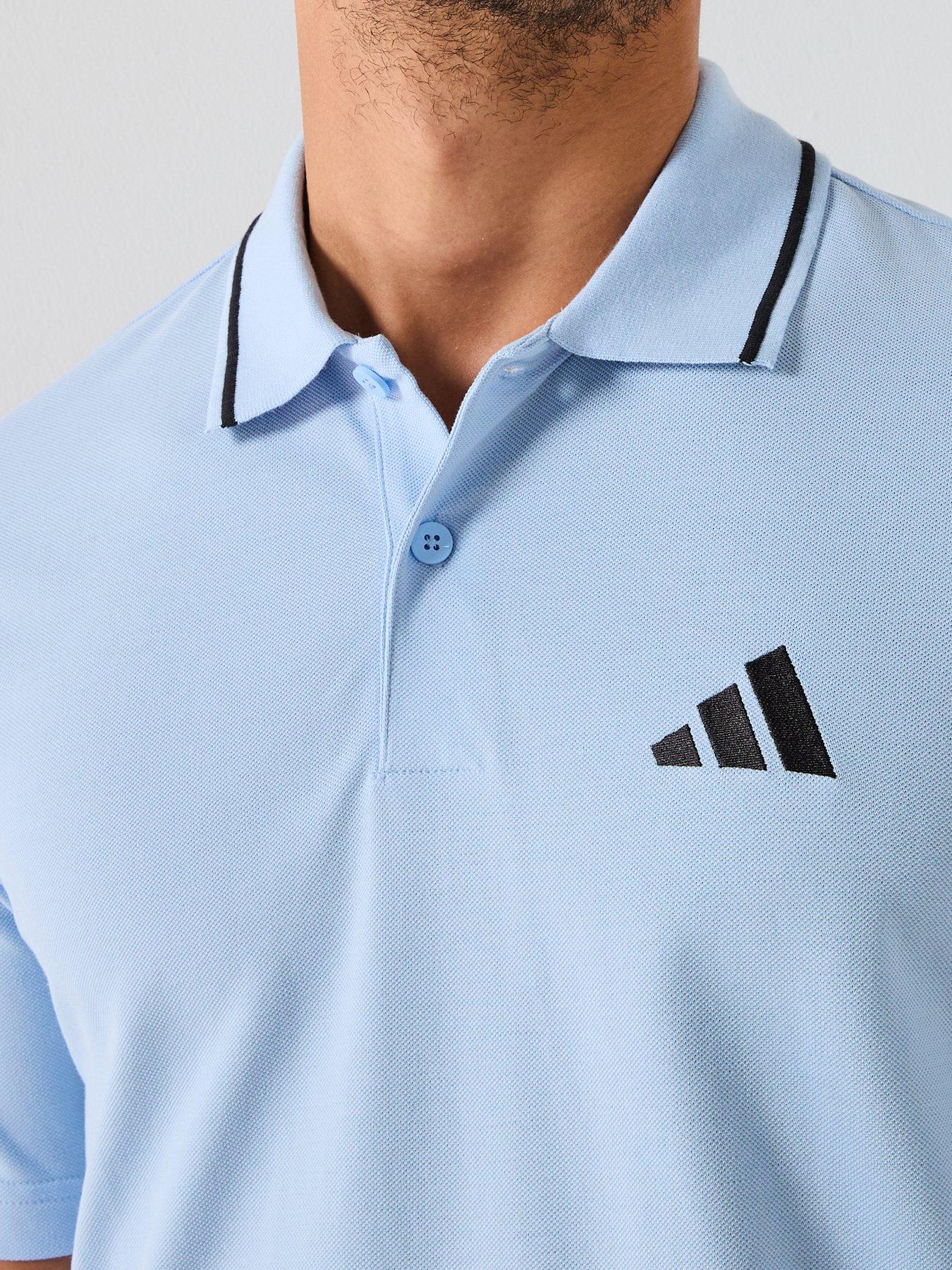 adidas-sportswear-mens-essentials-small-logo-pique-polo-shirt-blueoutfit