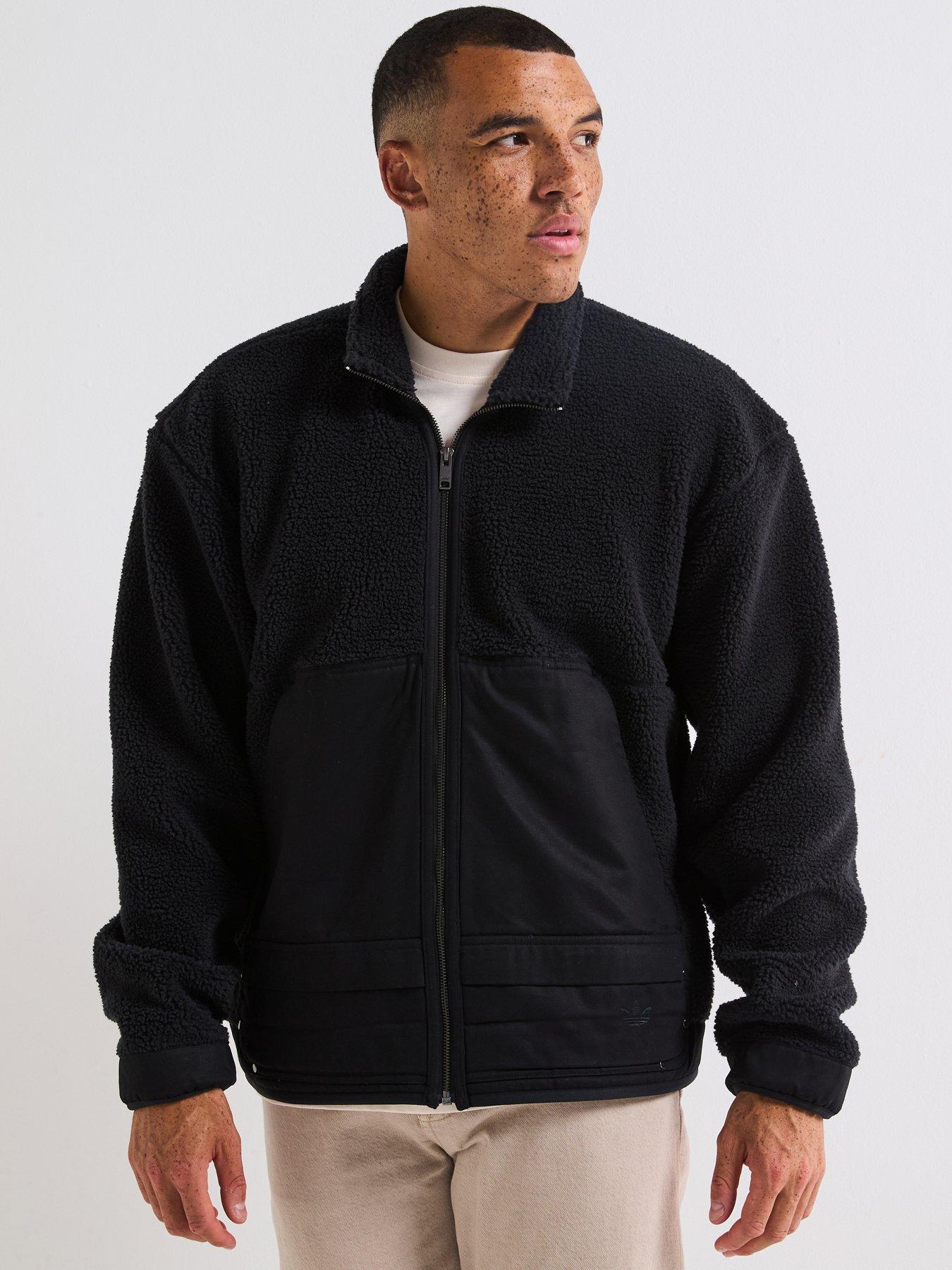 adidas-originals-mens-premium-essentials-polarfleece-full-zip-black