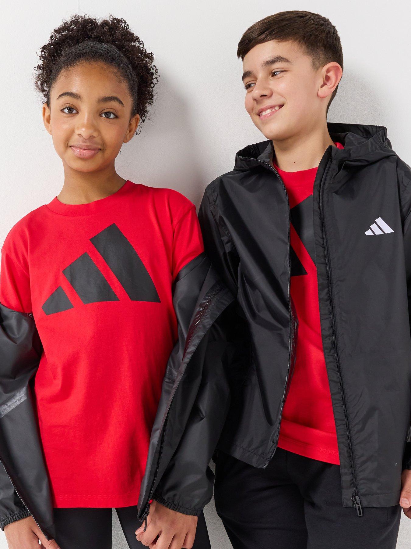 Image 4 of 6 of adidas Sportswear Kids Unisex Windbreaker - Black