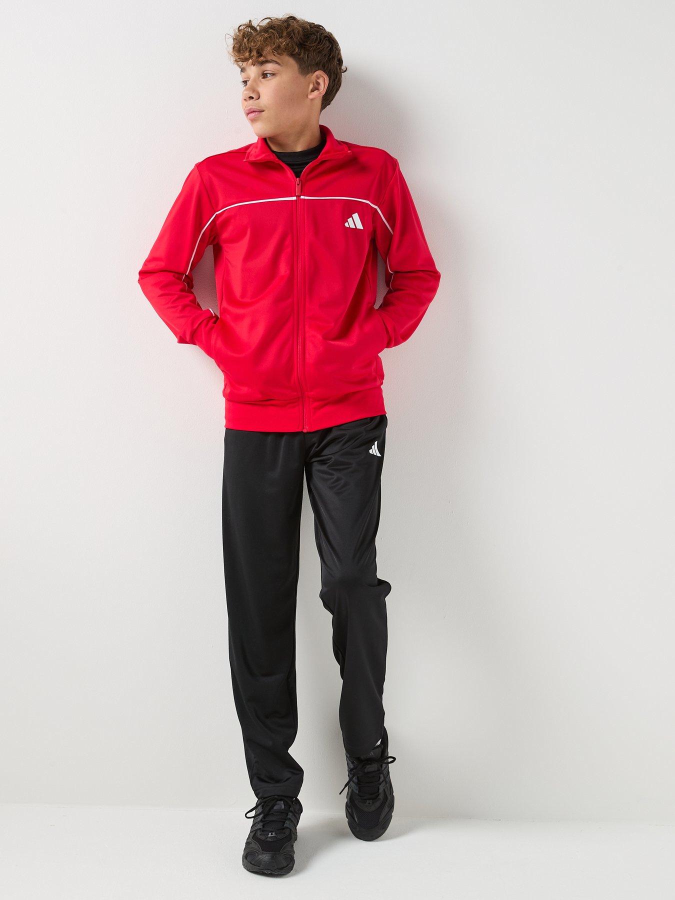 adidas-sportswear-junior-boys-tricot-tracksuit-redback