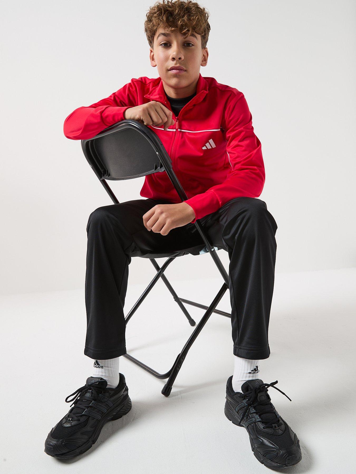adidas-sportswear-junior-boys-tricot-tracksuit-redoutfit