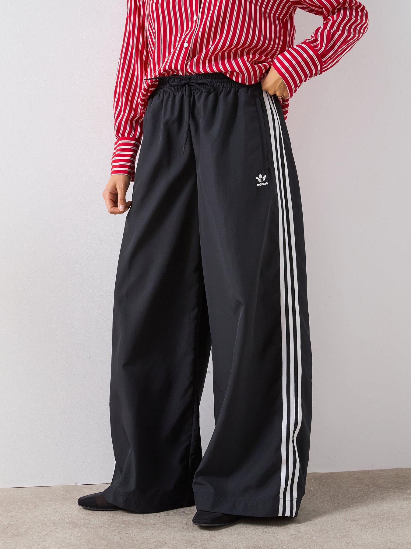 adidas Originals Women's Adilenium Oversized Track Pants - Black