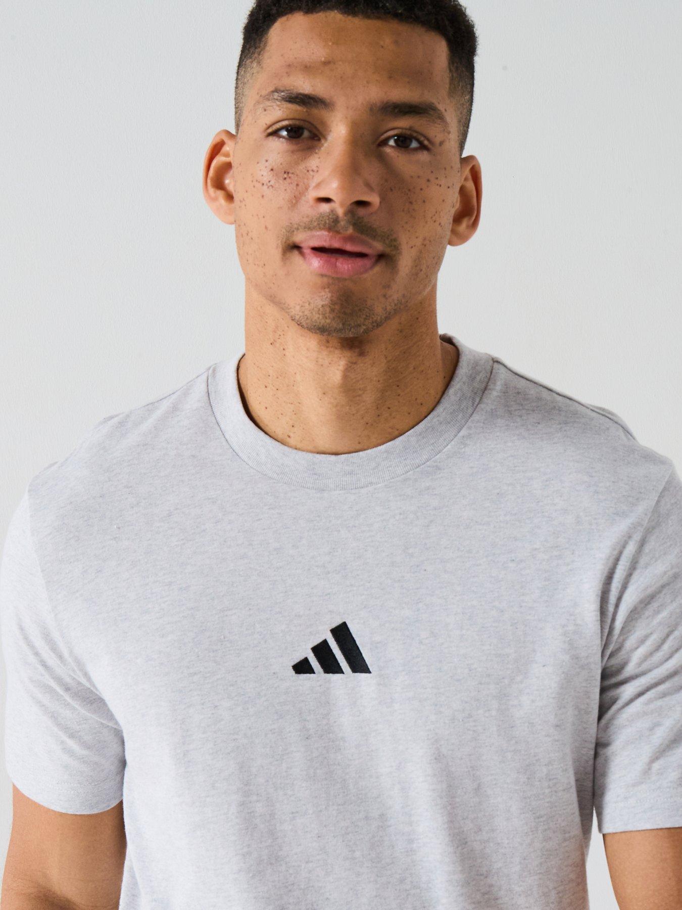 adidas-sportswear-mens-essentials-small-logo-t-shirt-greyoutfit