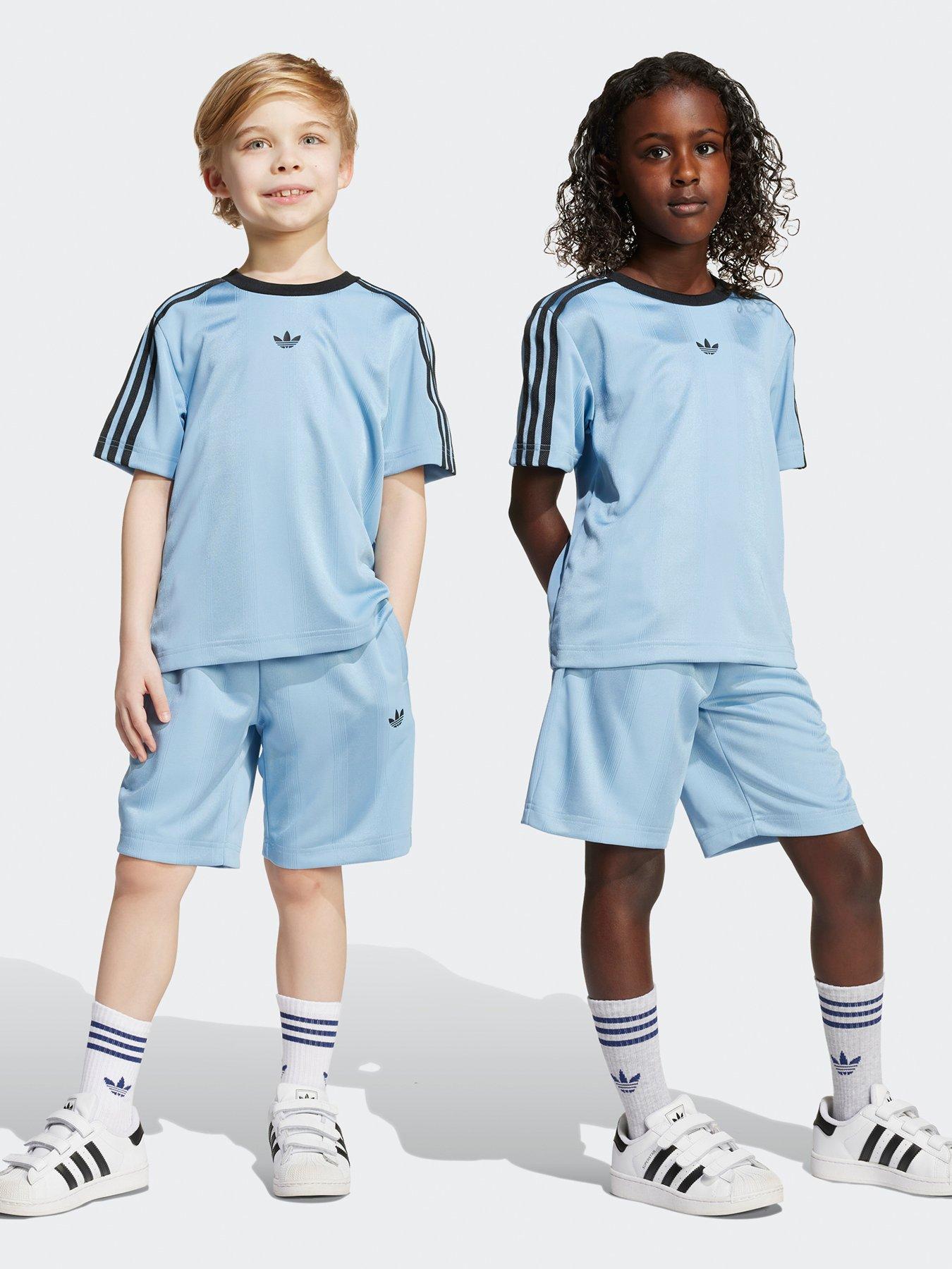 adidas Originals Kids Boys Adicolor T-Shirt And Shorts Set - Blue