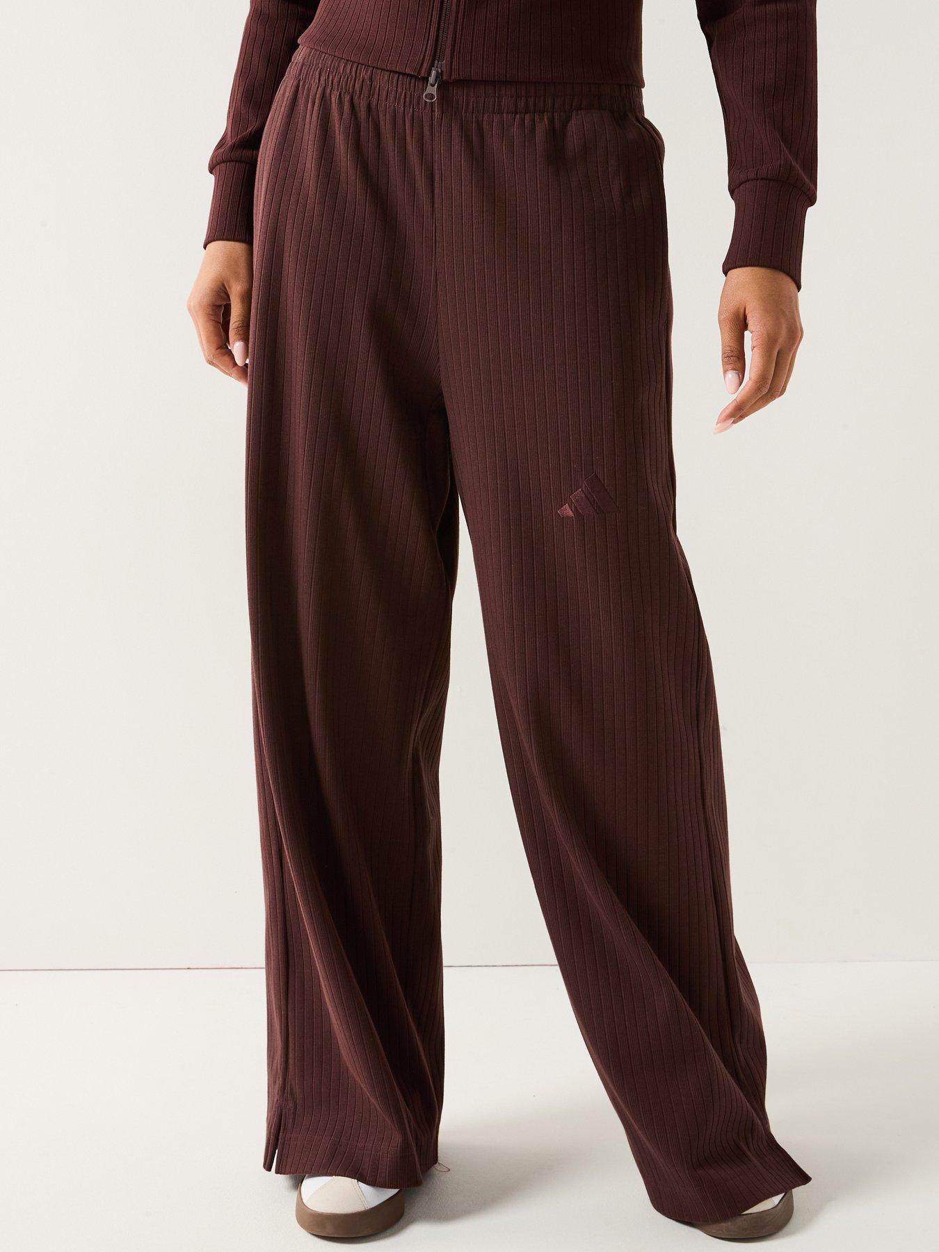 adidas-sportswear-womens-all-szn-winterized-wide-leg-pants-brown