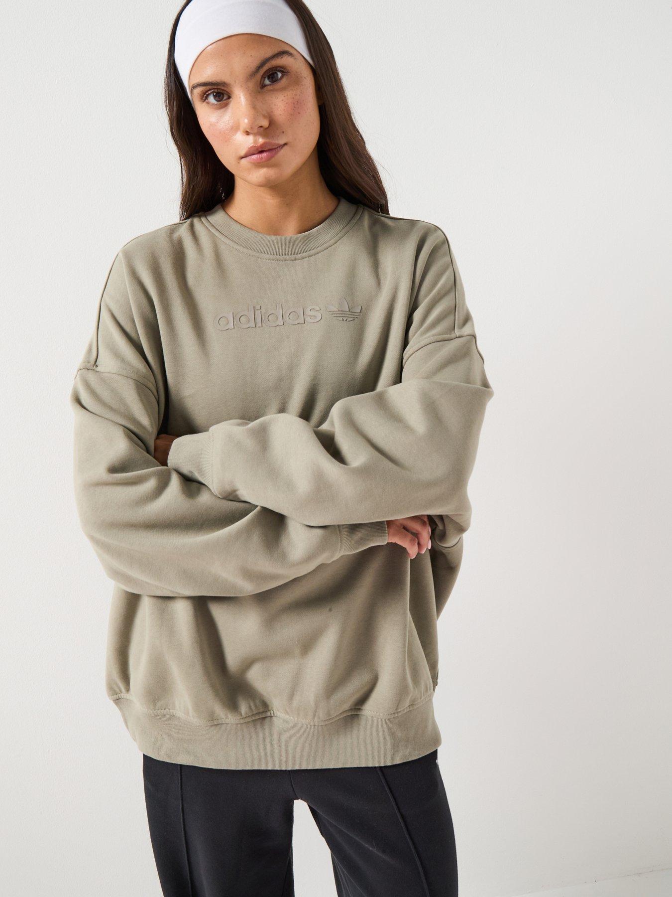 adidas-originals-womens-essential-linear-crew-green