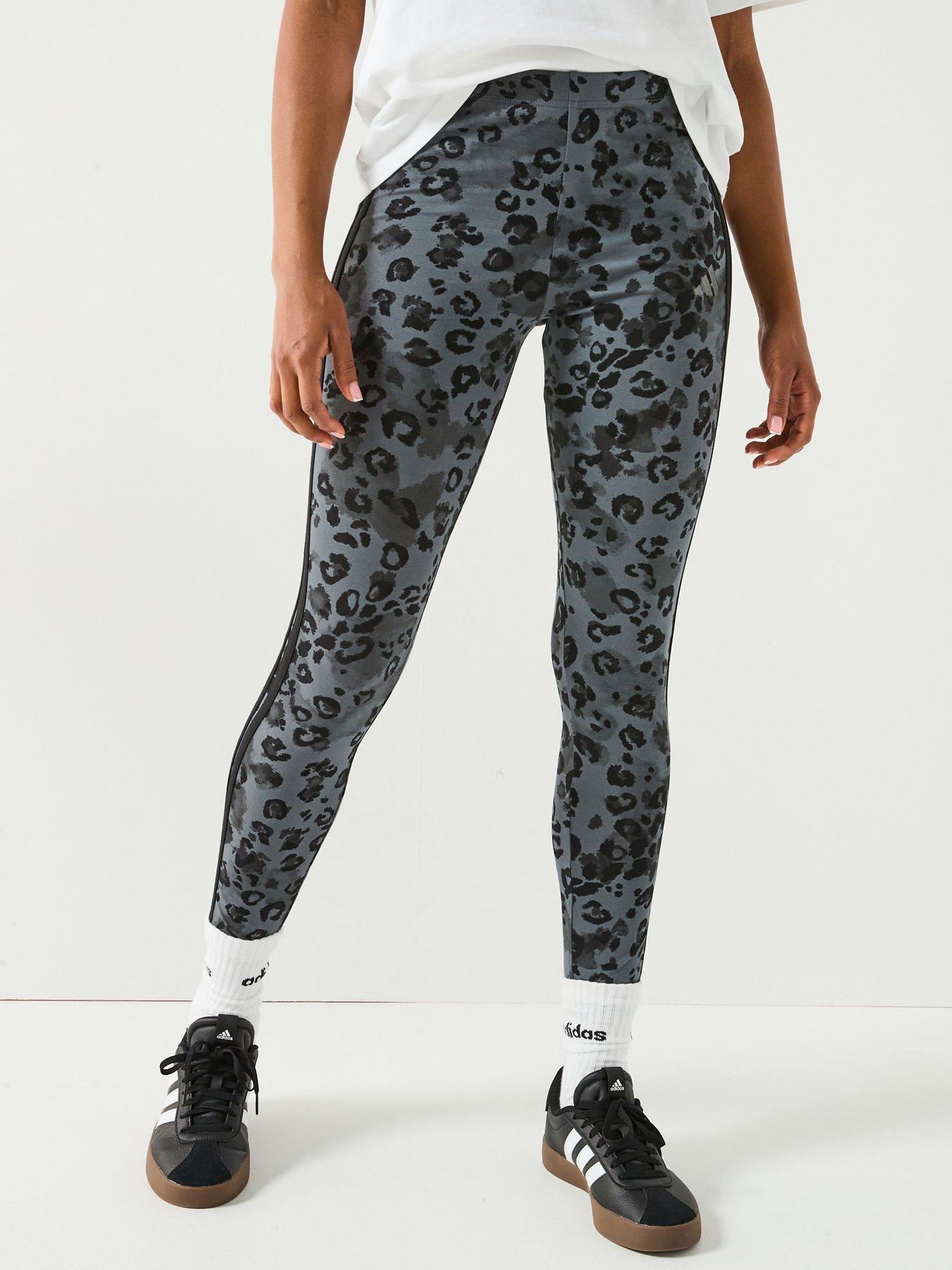 adidas Sportswear Women's Animal Print 3-stripes High Rise Leggings - Multicolour