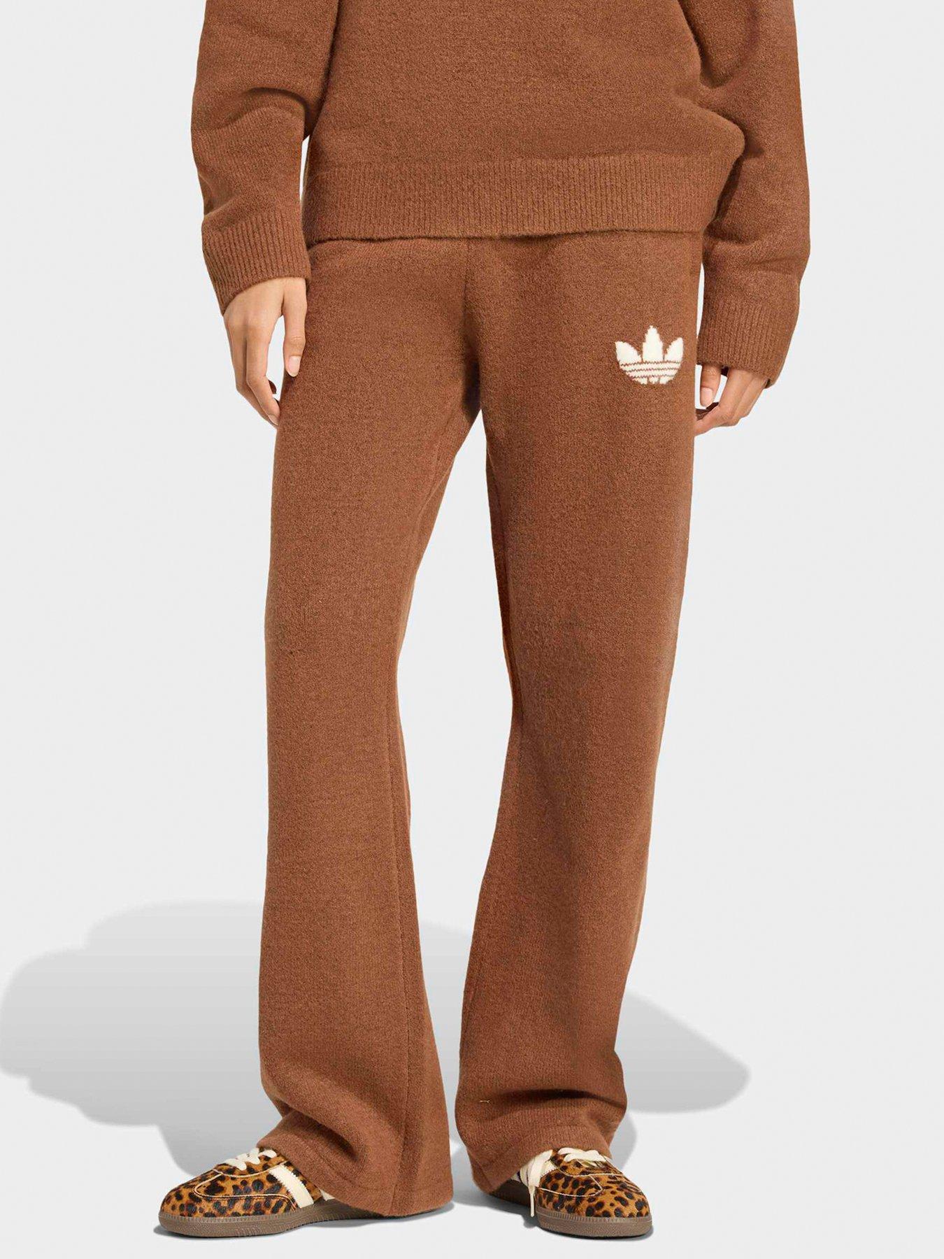 adidas Originals Womens Knitted Pants - Brown