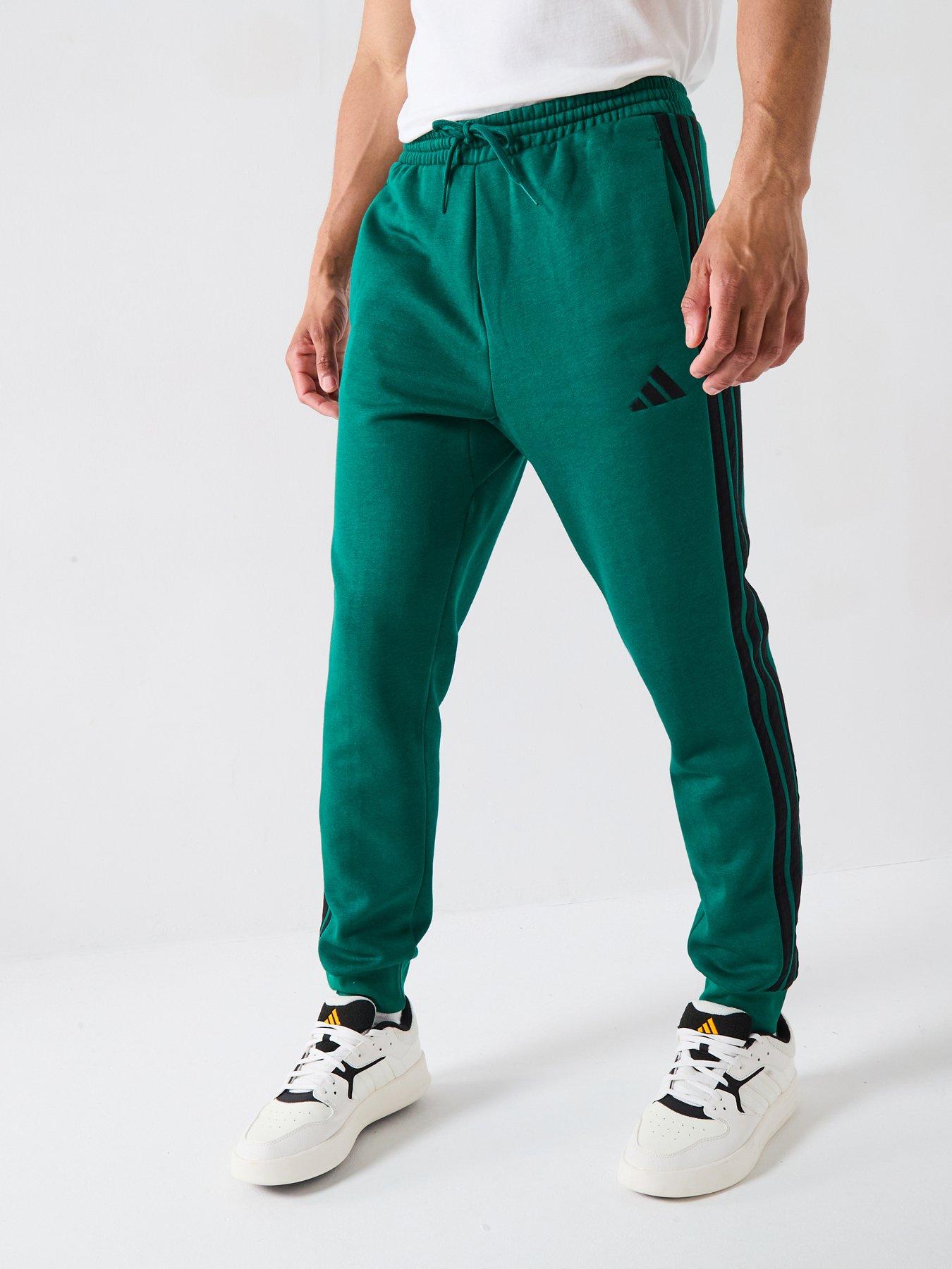 adidas Sportswear Men's Essentials 3-stripes Fleece Joggers - Green