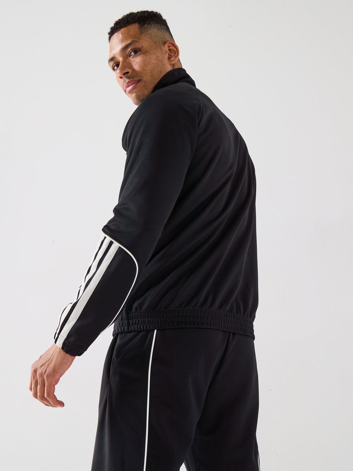 Image 4 of 6 of adidas Sportswear Men's 3 Stripes Tracksuit - Black
