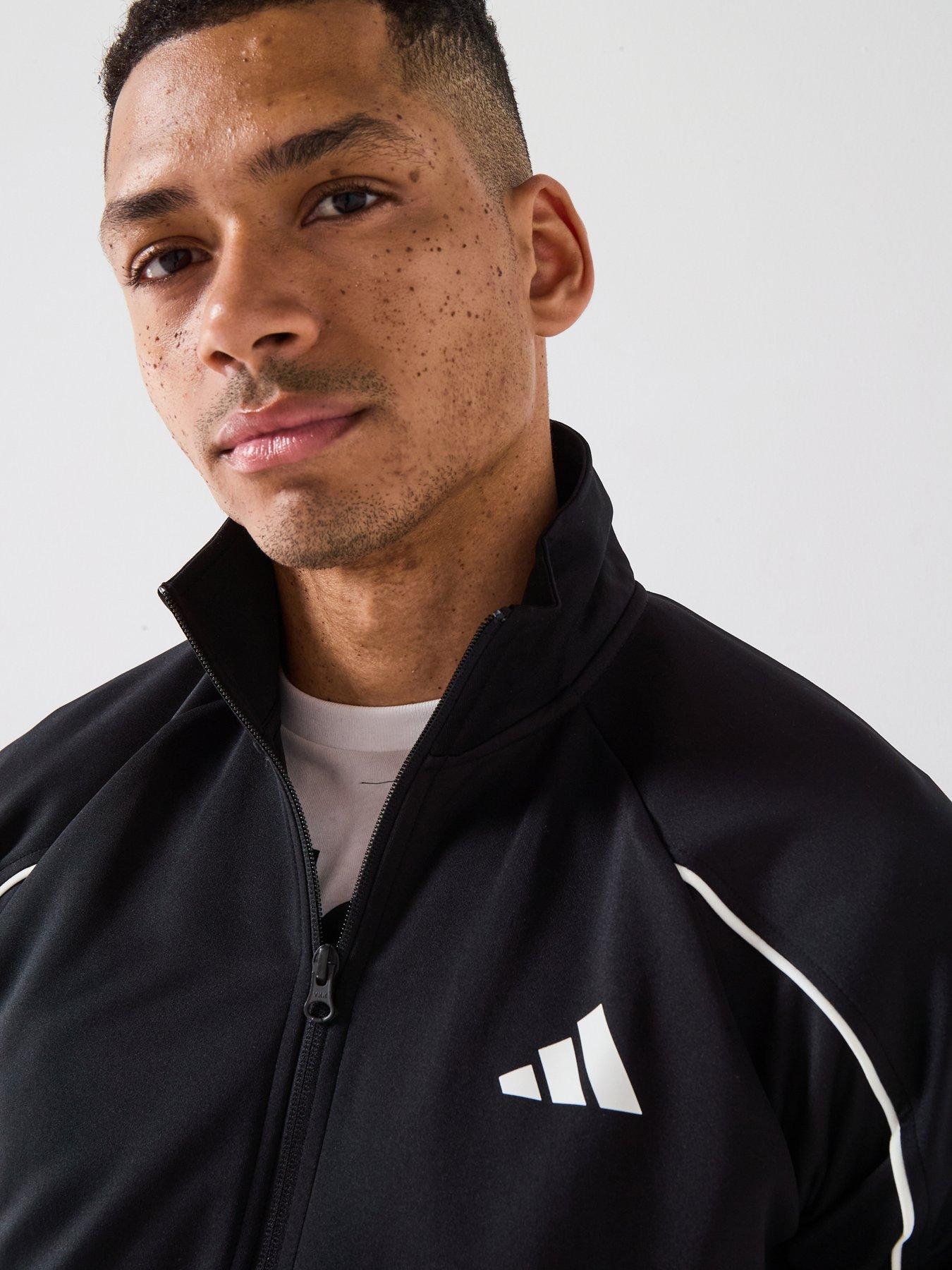 Image 5 of 6 of adidas Sportswear Men's 3 Stripes Tracksuit - Black