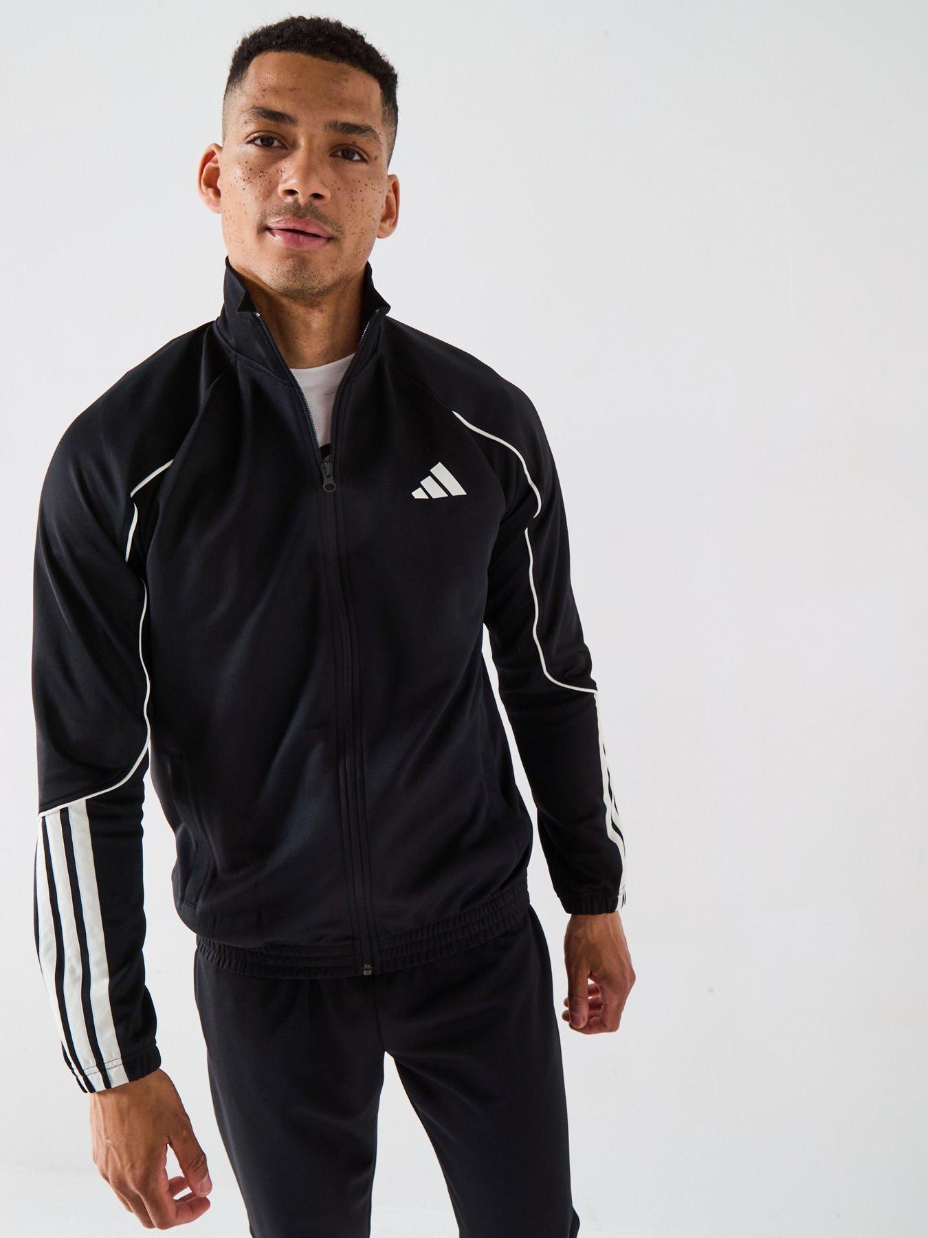 Image 6 of 6 of adidas Sportswear Men's 3 Stripes Tracksuit - Black