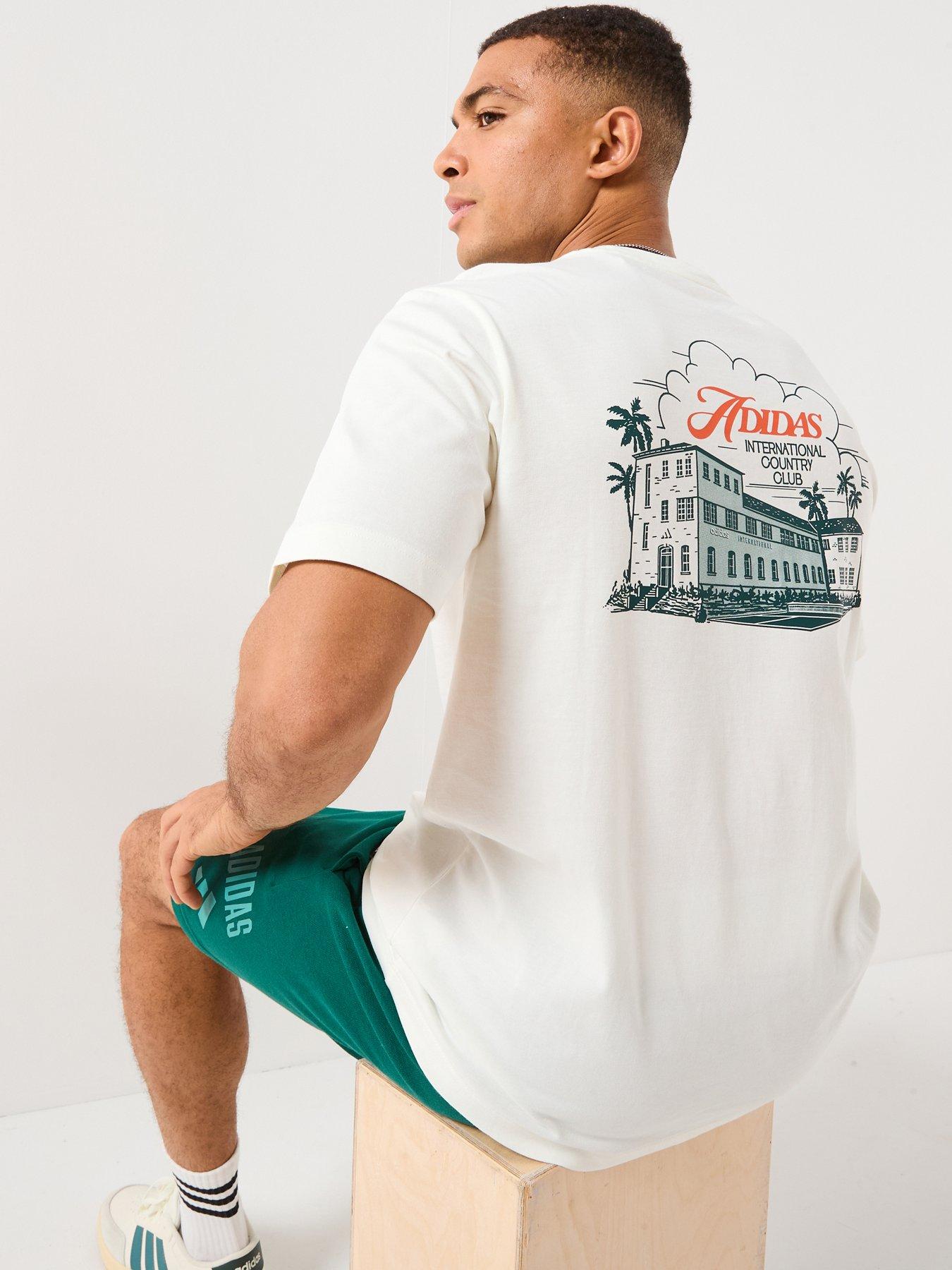adidas Sportswear Men's Country Club Scenic Graphic T-Shirt - White