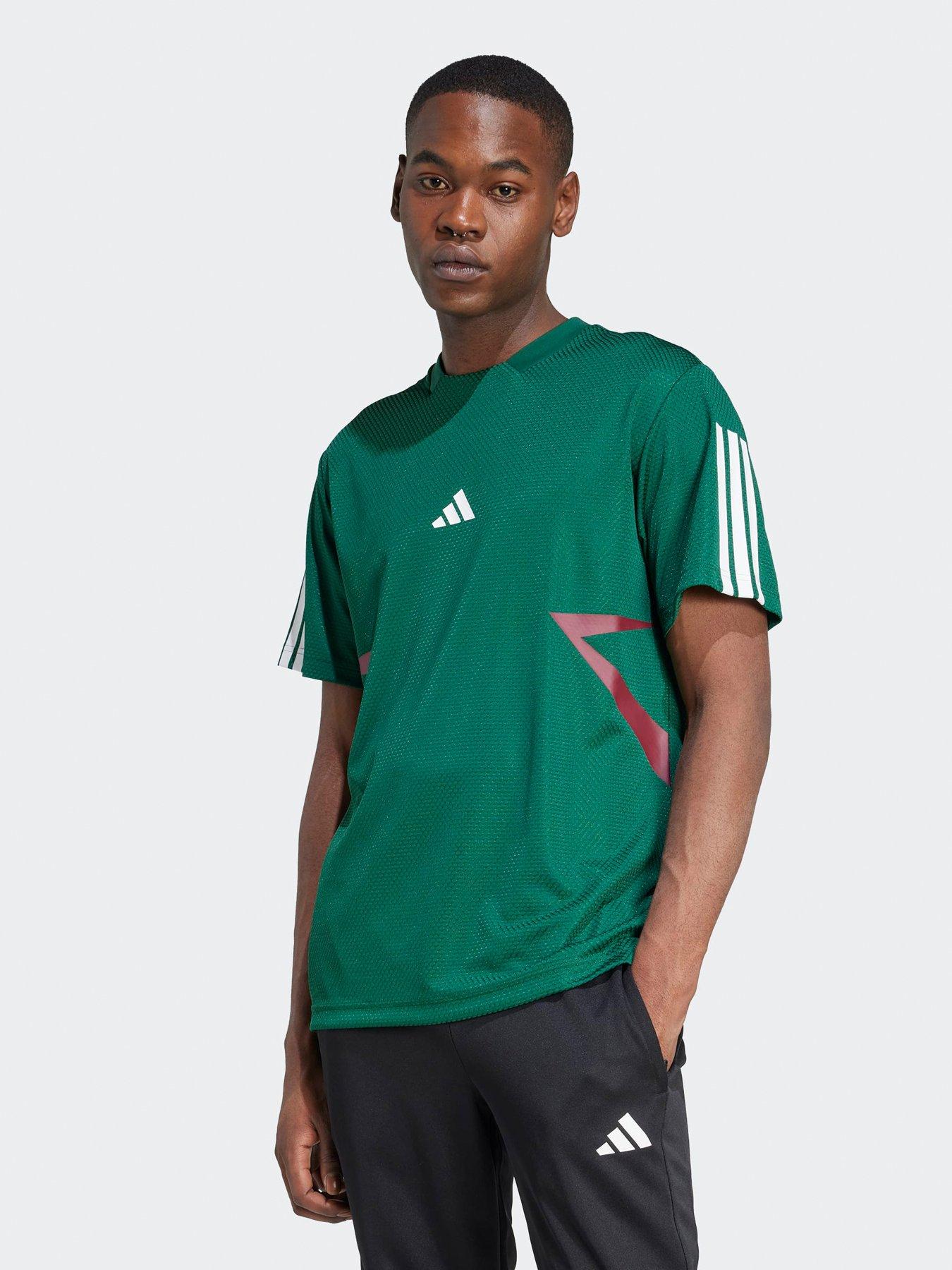 adidas Sportswear Men's House Of Tiro Colourblock T-Shirt - Green